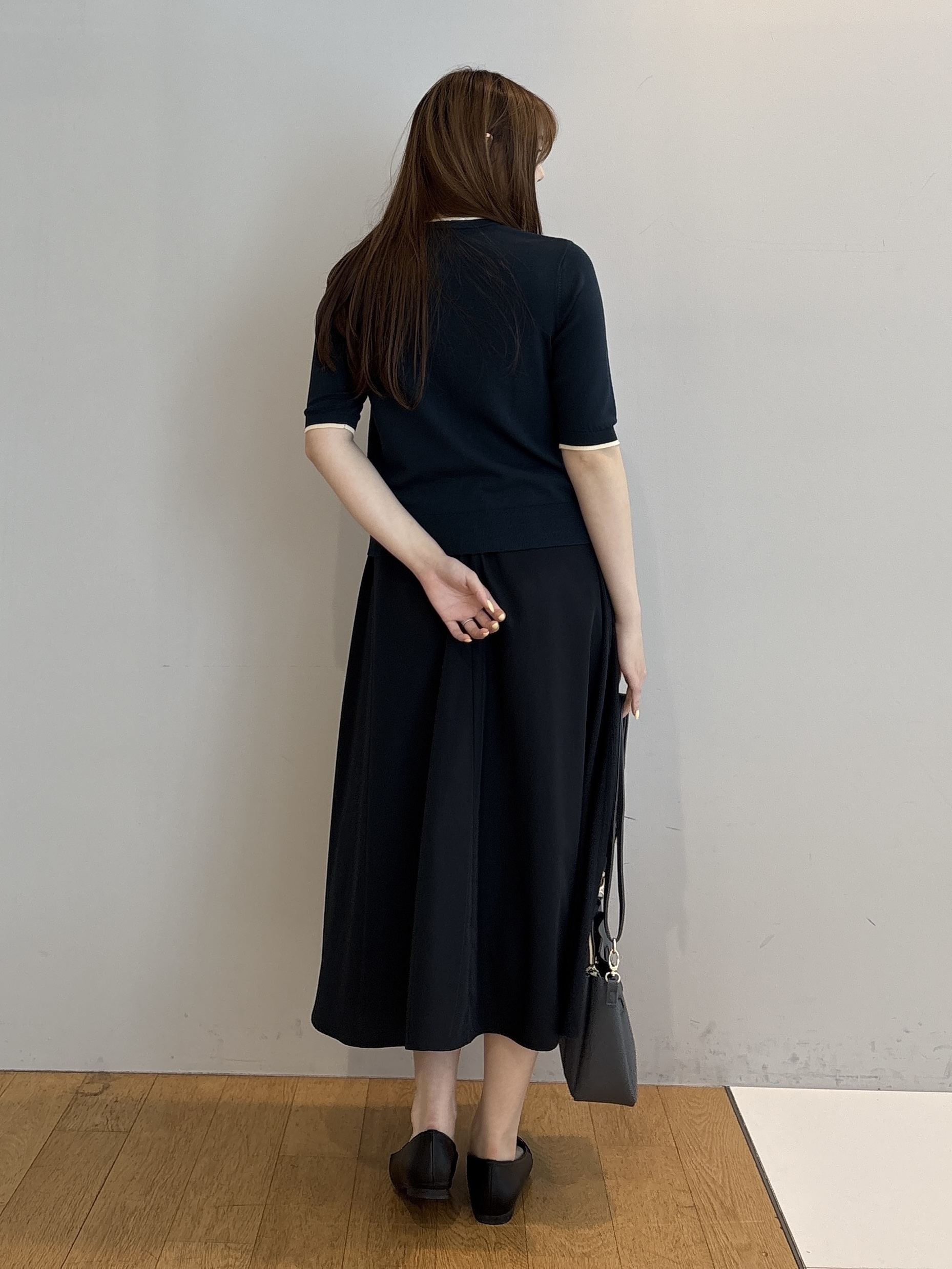 sayaさんの「grove｜レイヤード風ハーフスリーブカーディガン」を使ったコーディネート