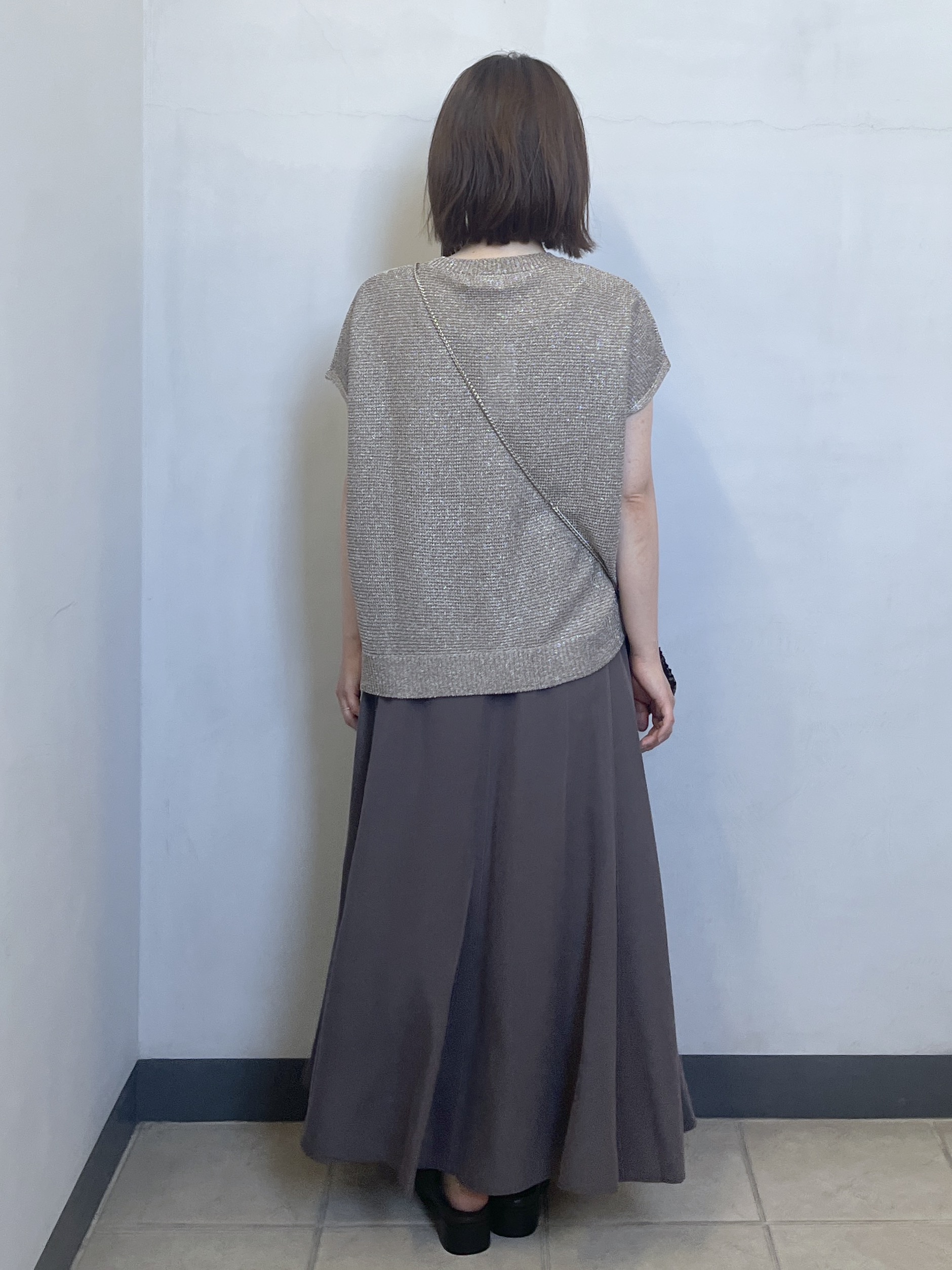 mikiさんの「OPAQUE.CLIP｜ラメメッシュニット【洗濯機OK／抗ピル】」を使ったコーディネート