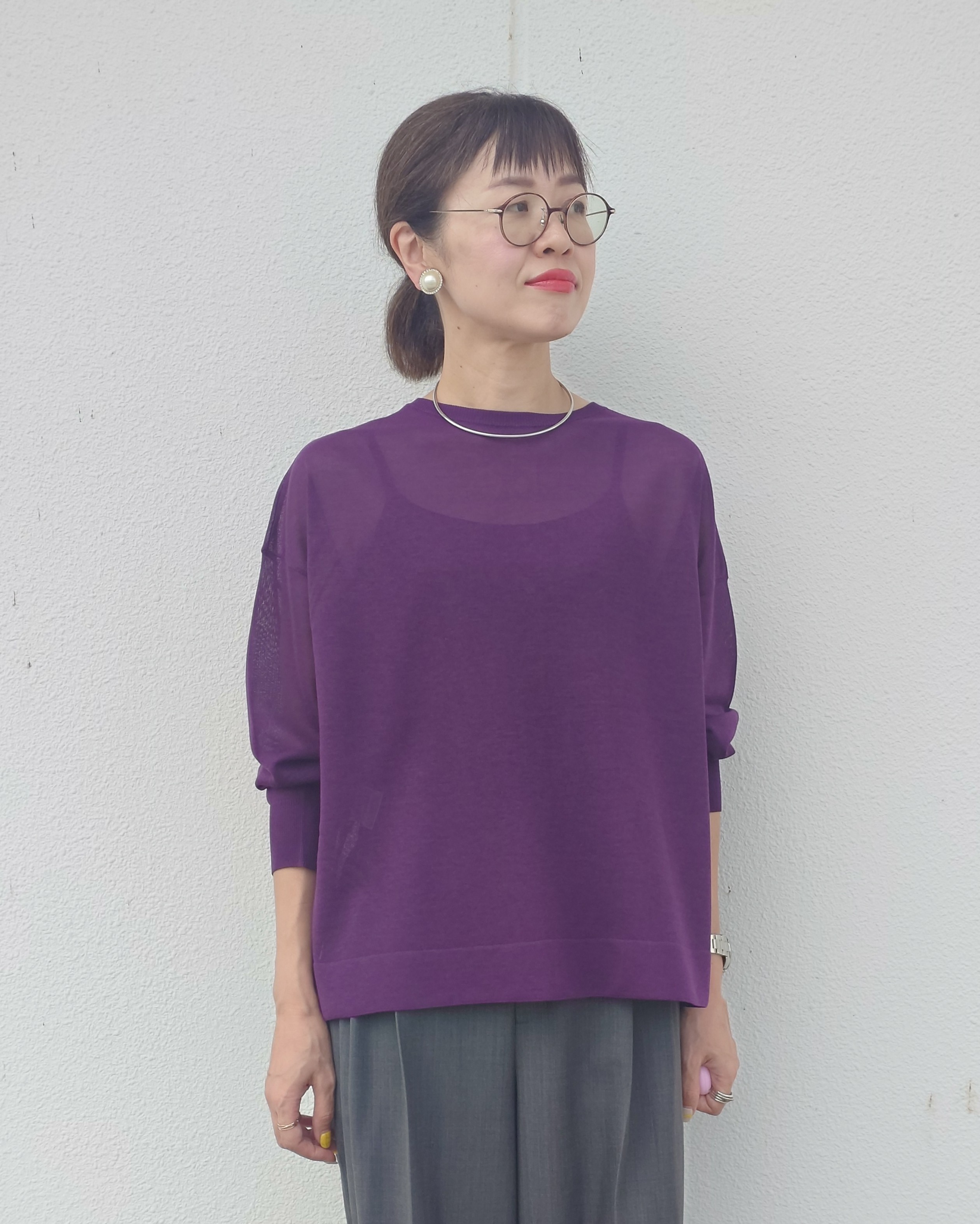 MUTSUKOさんの「UNTITLED｜【アンサンブル可】前後2WAYカーディガン」を使ったコーディネート