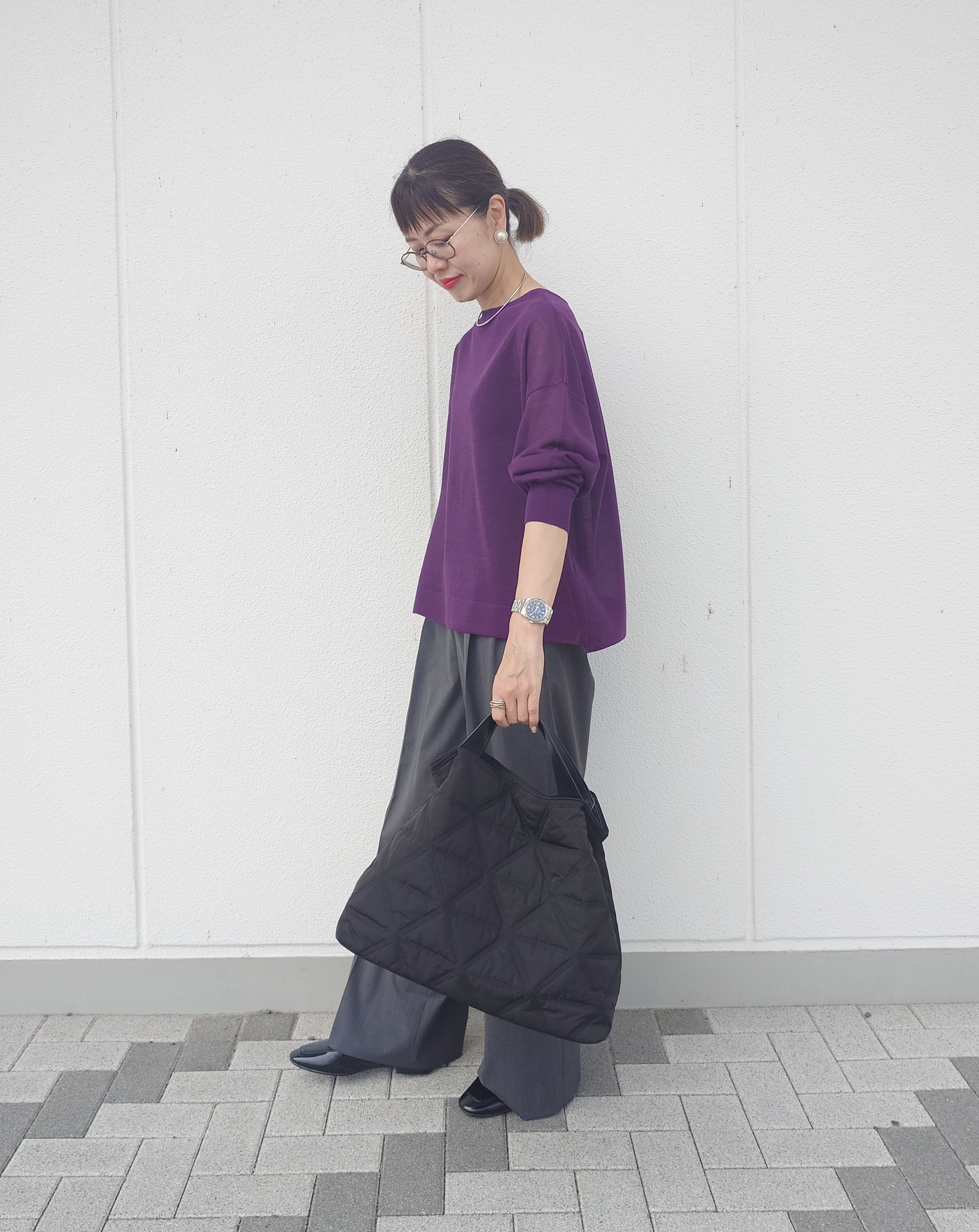 MUTSUKOさんの「UNTITLED｜【アンサンブル可】前後2WAYカーディガン」を使ったコーディネート