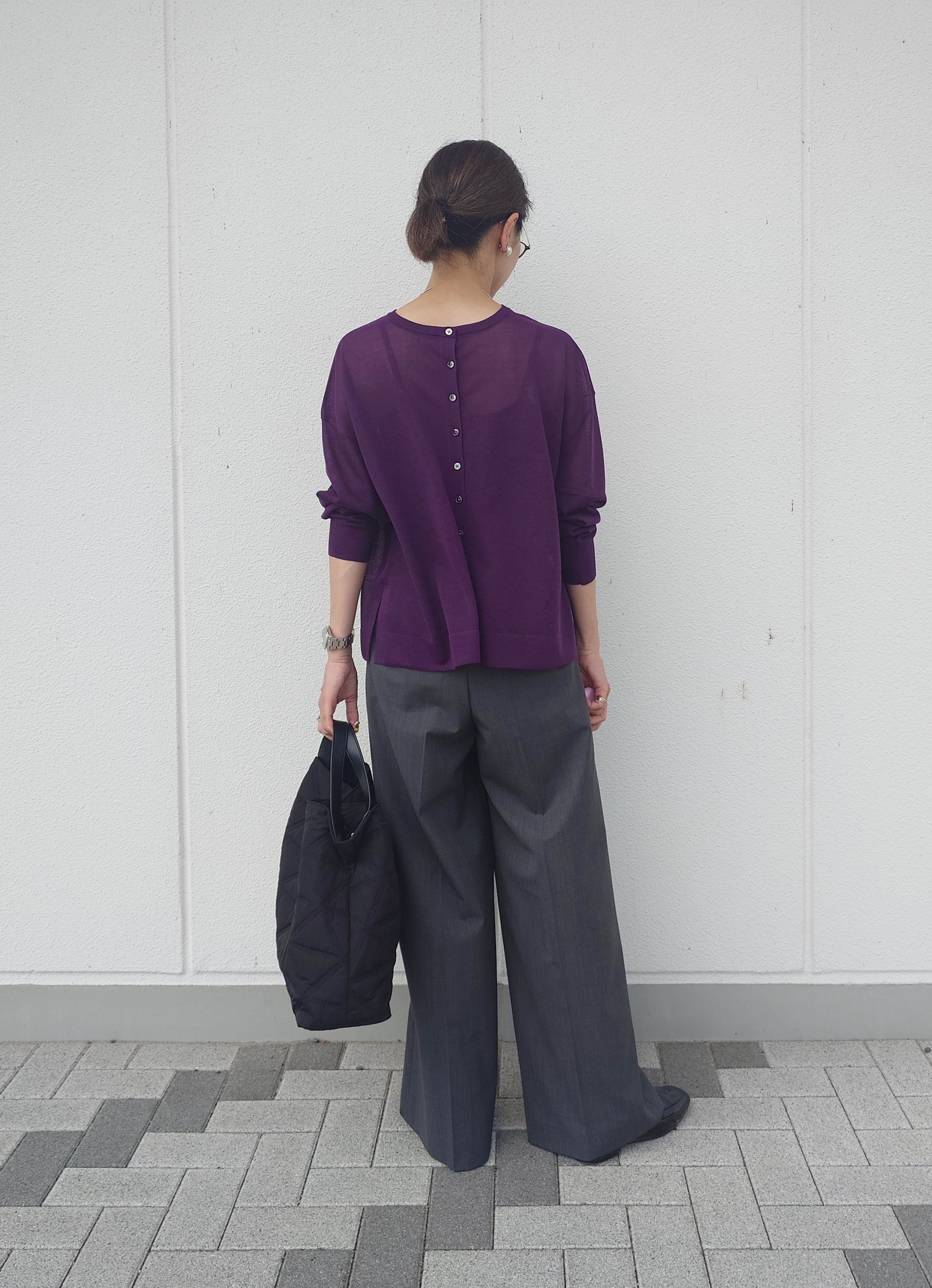 MUTSUKOさんの「UNTITLED｜【アンサンブル可】前後2WAYカーディガン」を使ったコーディネート