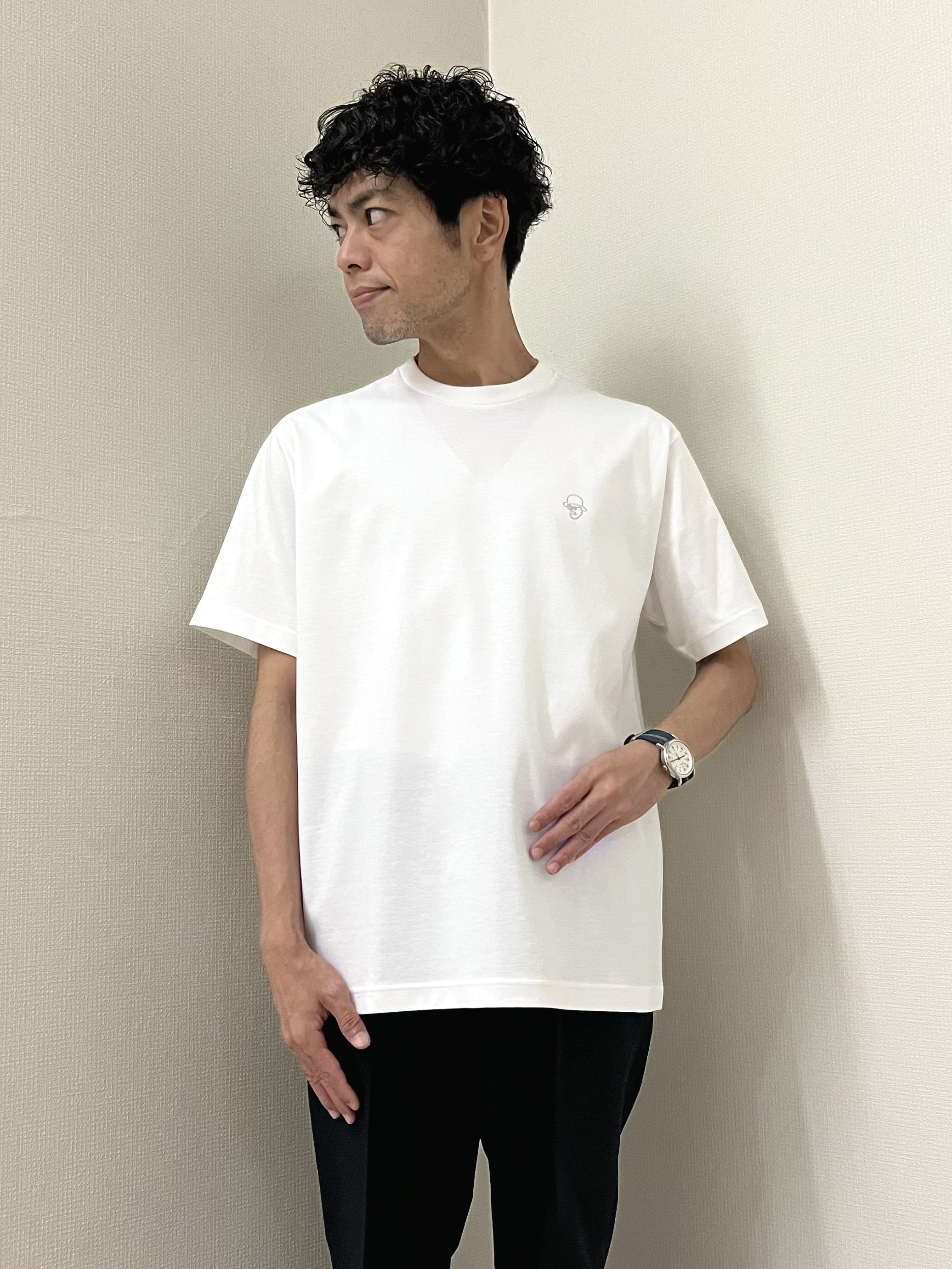 URAさんの「TAKEO KIKUCHI｜【抗菌防臭】COOL DOTS（R）ドビープリント ジャケット」を使ったコーディネート