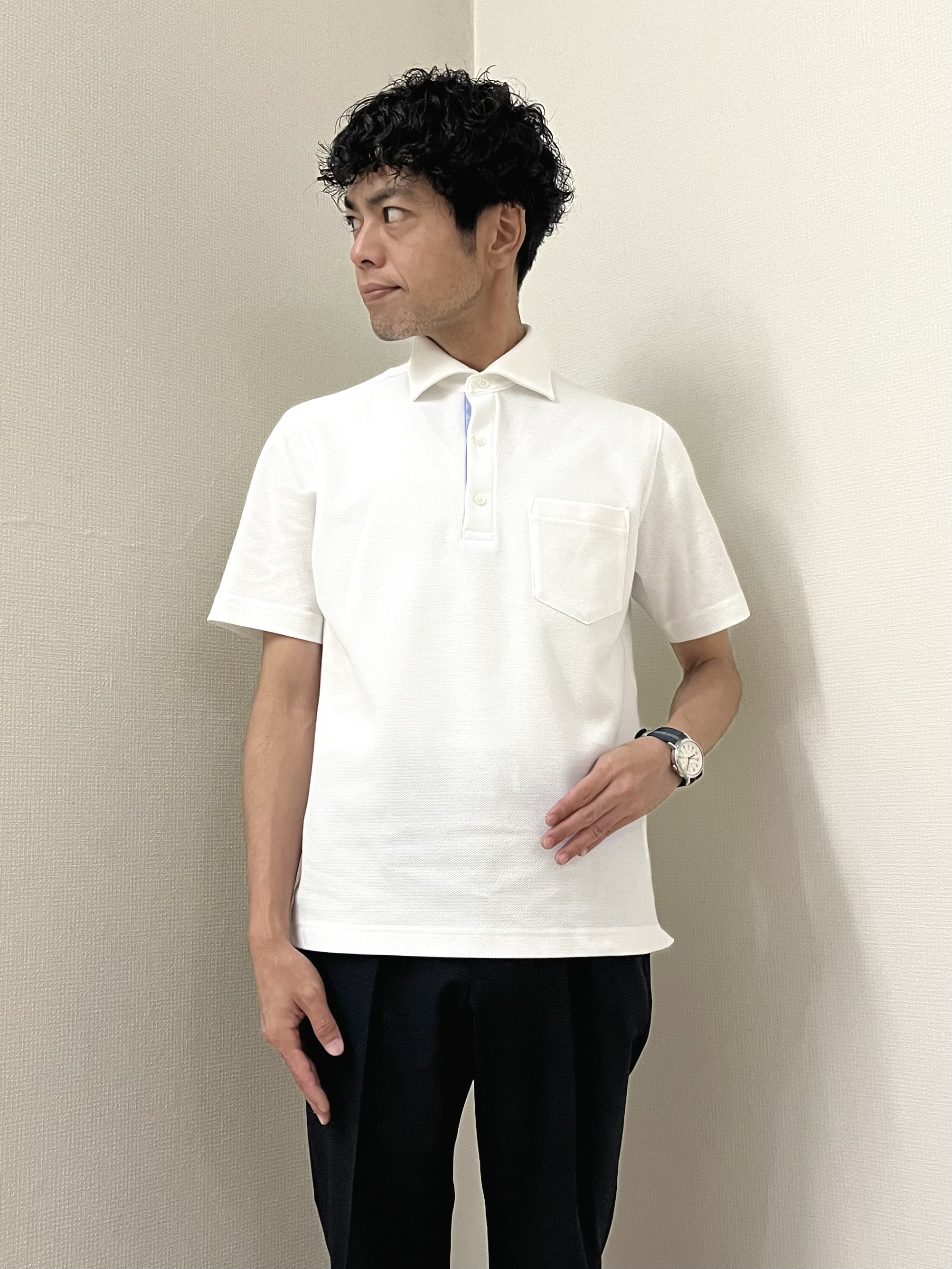 URAさんの「TAKEO KIKUCHI｜【抗菌防臭】COOL DOTS（R）ドビープリント ジャケット」を使ったコーディネート