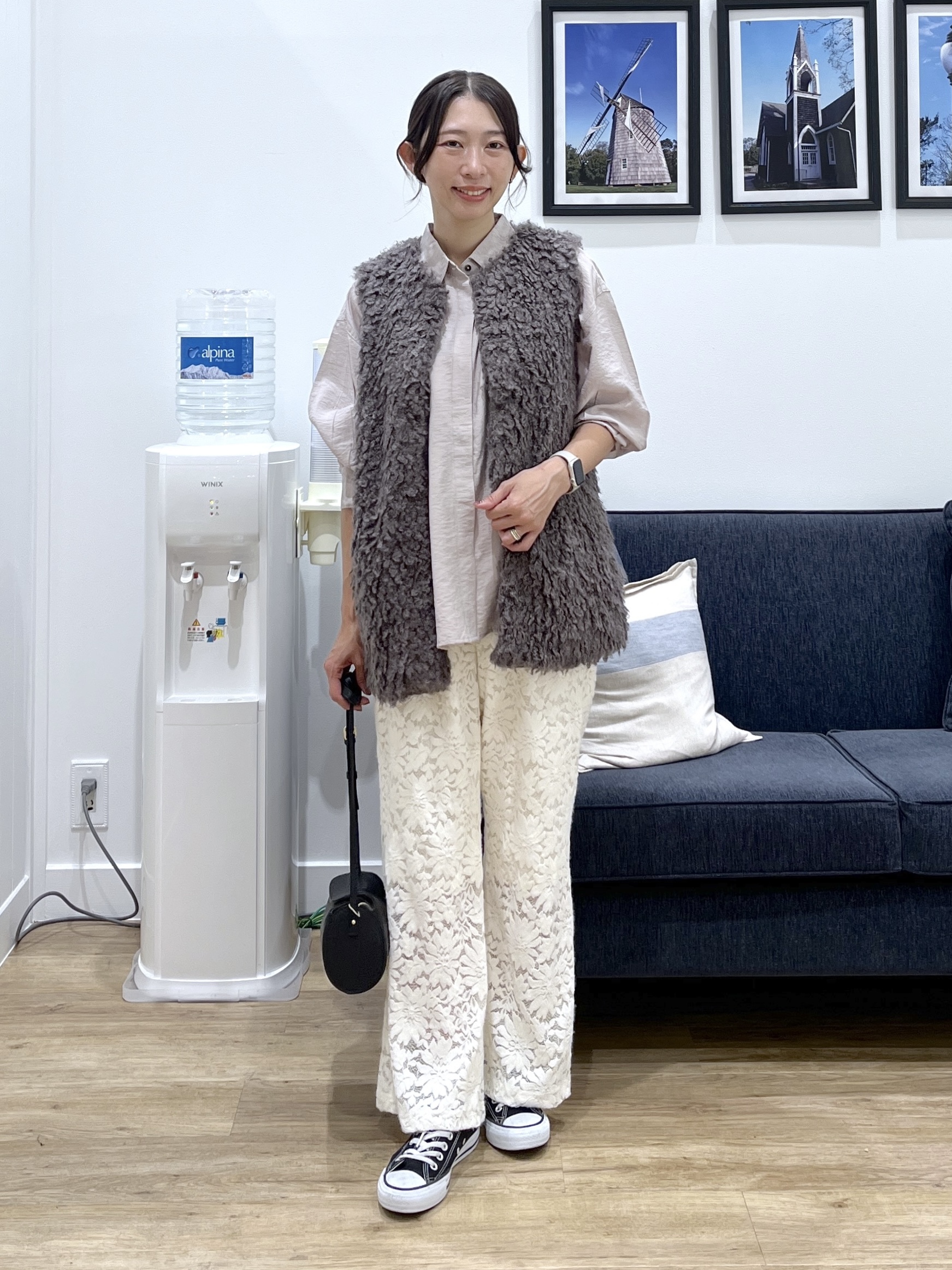 canaさんの「Dessin｜フェイクファージレ」を使ったコーディネート