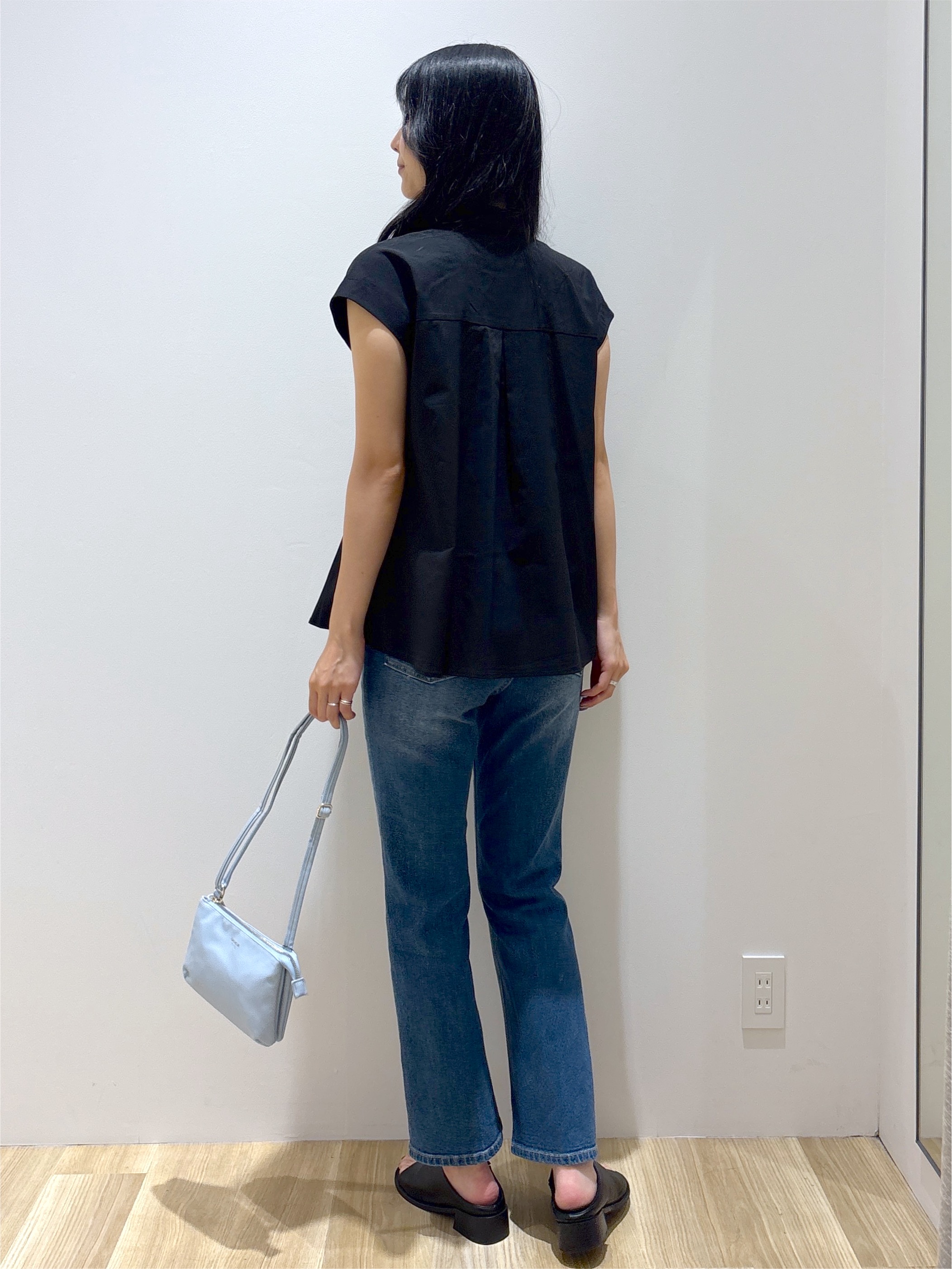 sachikoさんの「OPAQUE.CLIP｜タックペプラムブラウス【洗濯機OK】」を使ったコーディネート
