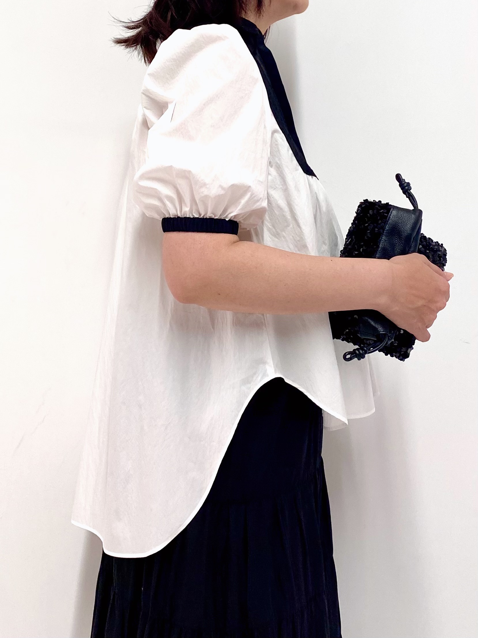 Sawaguchiさんの「DRESSTERIOR｜【着映え】パフスリーブ ブザムブラウス」を使ったコーディネート