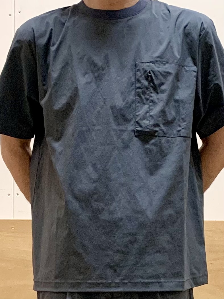 MATUさんの「THE SHOP TK｜【接触冷感/洗濯機OK／セットアップ可】ナイロンストレッチ半袖Tシャツ」を使ったコーディネート