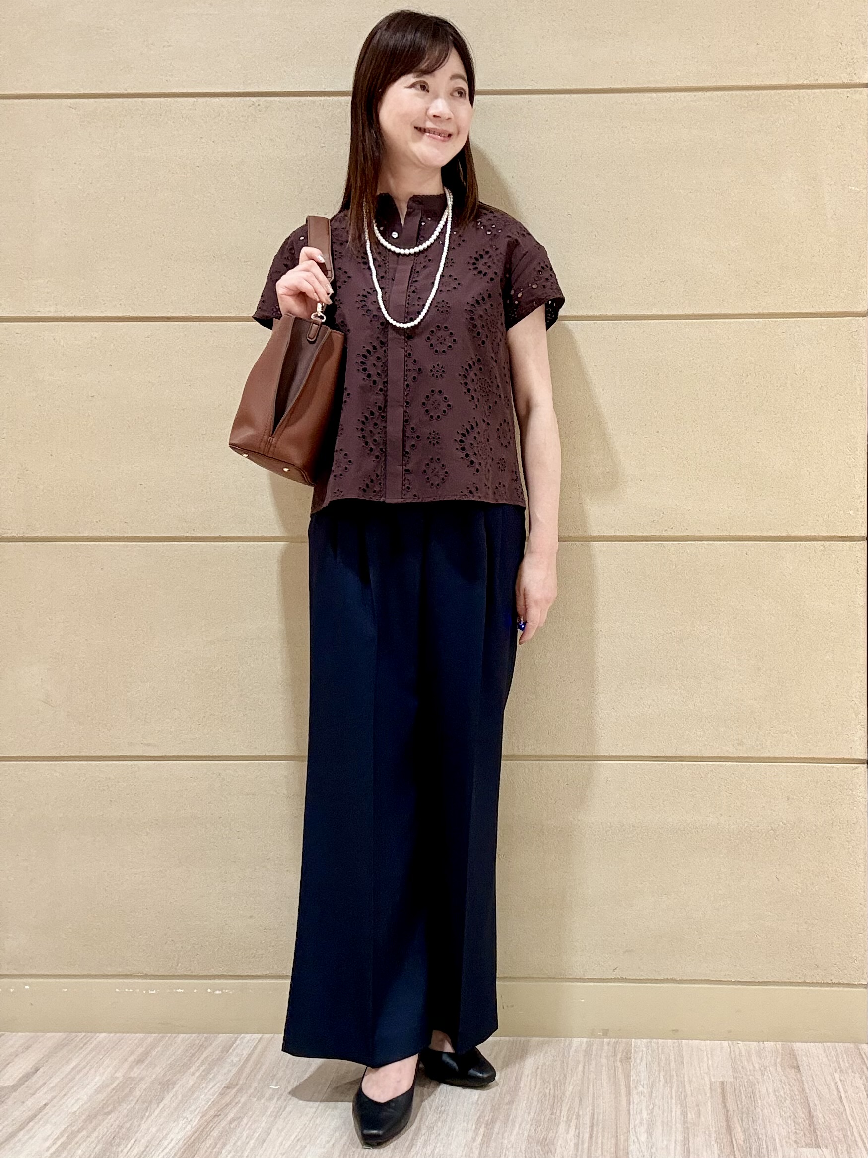 Marさんの「Reflect｜【通勤◎】カットワーク刺繍レース シャツブラウス」を使ったコーディネート