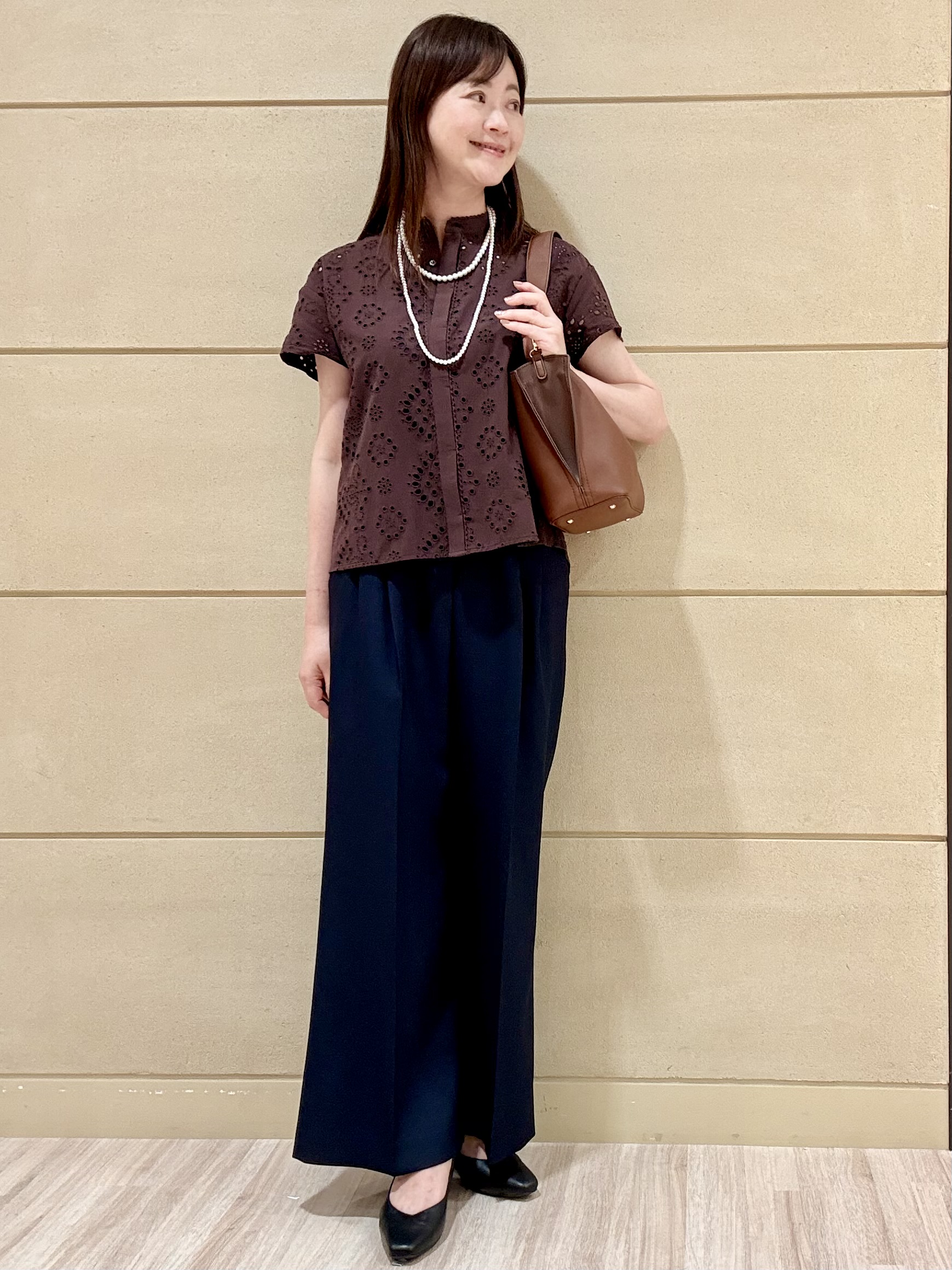 Marさんの「Reflect｜【通勤◎】カットワーク刺繍レース シャツブラウス」を使ったコーディネート