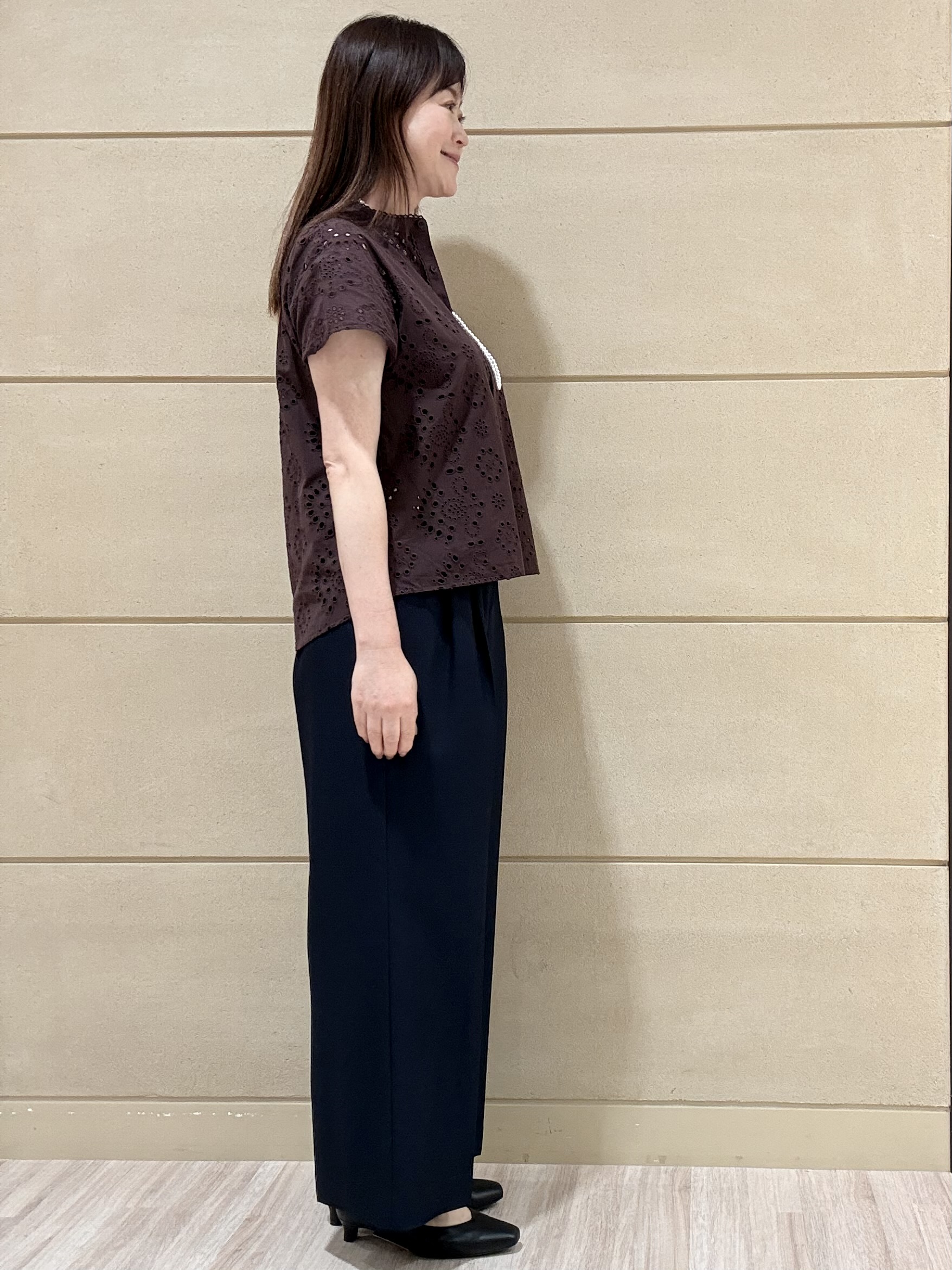 Marさんの「Reflect｜【通勤◎】カットワーク刺繍レース シャツブラウス」を使ったコーディネート