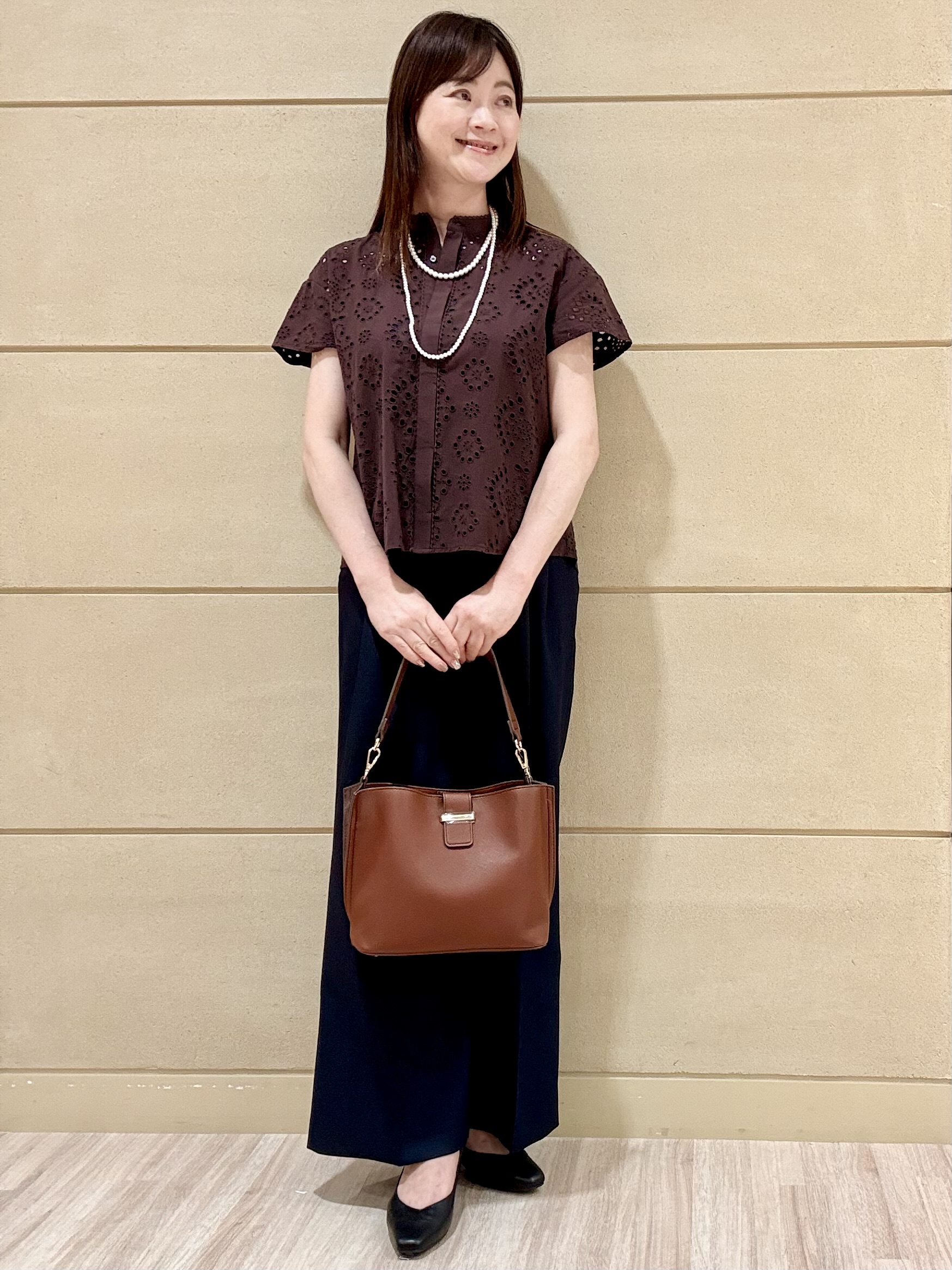 Marさんの「Reflect｜【通勤◎】カットワーク刺繍レース シャツブラウス」を使ったコーディネート