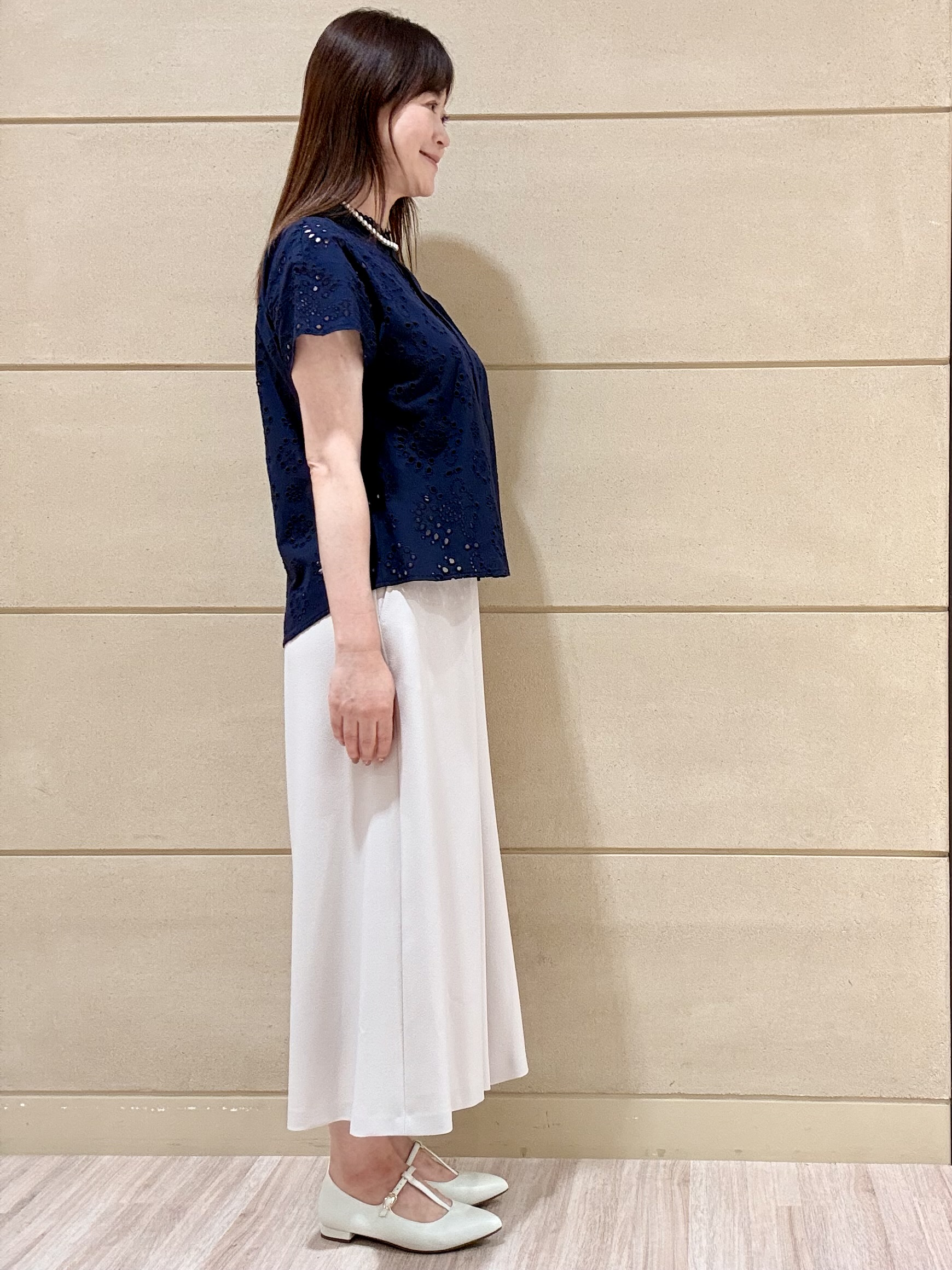 Marさんの「Reflect｜【通勤◎】カットワーク刺繍レース シャツブラウス」を使ったコーディネート