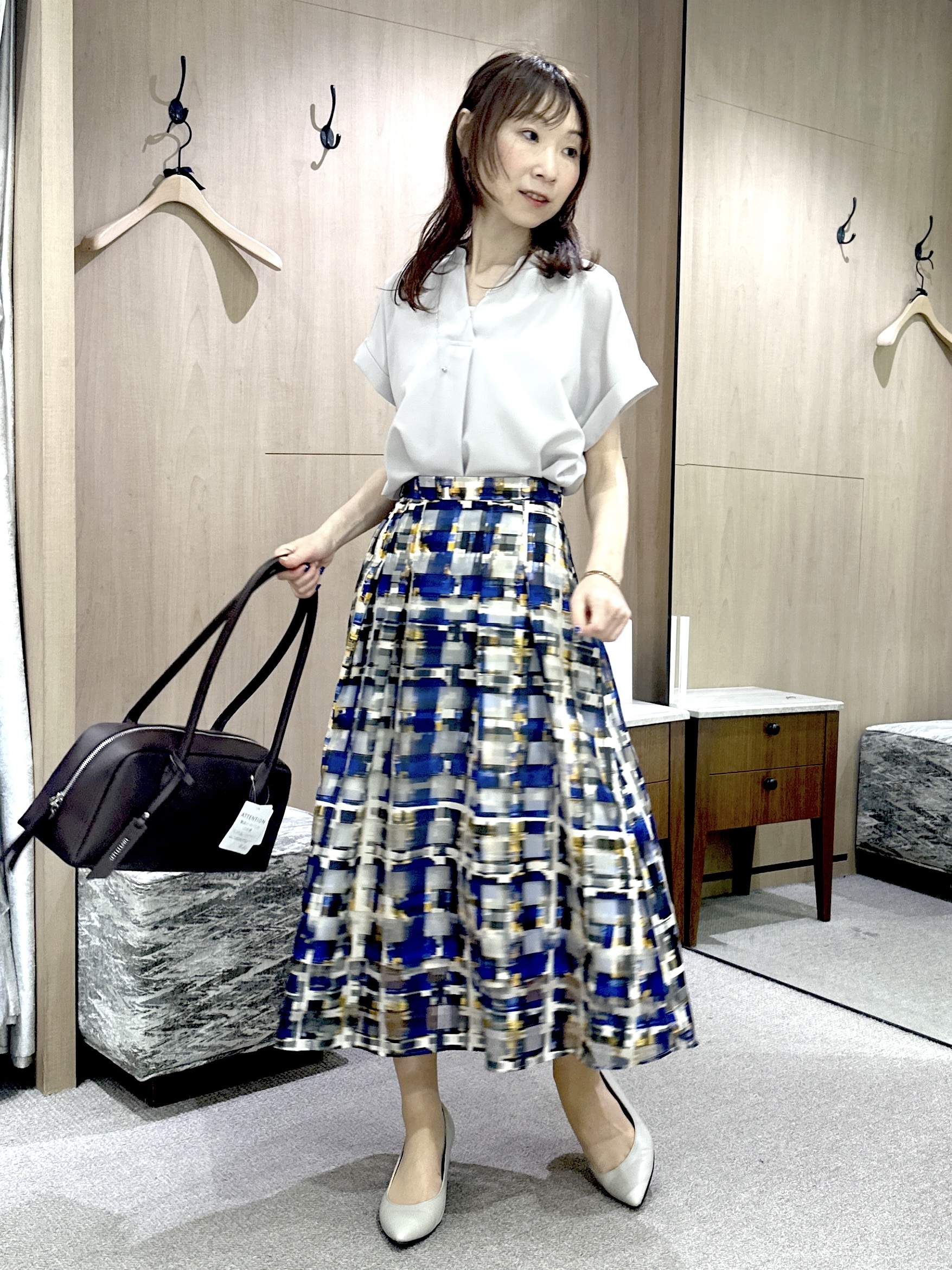 Miwaさんの「UNTITLED｜【アンサンブル可能】コンパクトニットカーディガン」を使ったコーディネート