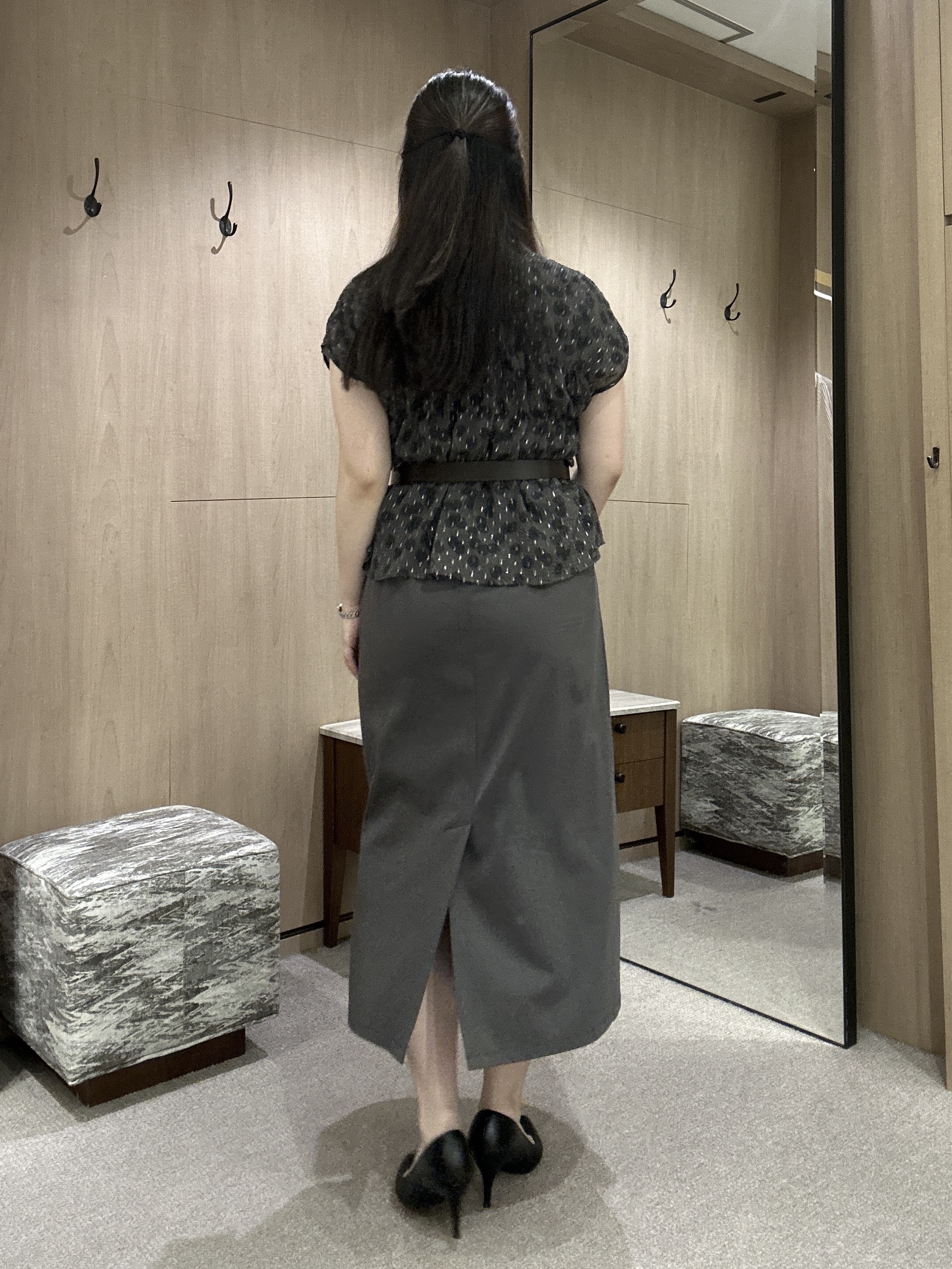 YURIさんの「UNTITLED｜ヴィンテージドットブラウス」を使ったコーディネート