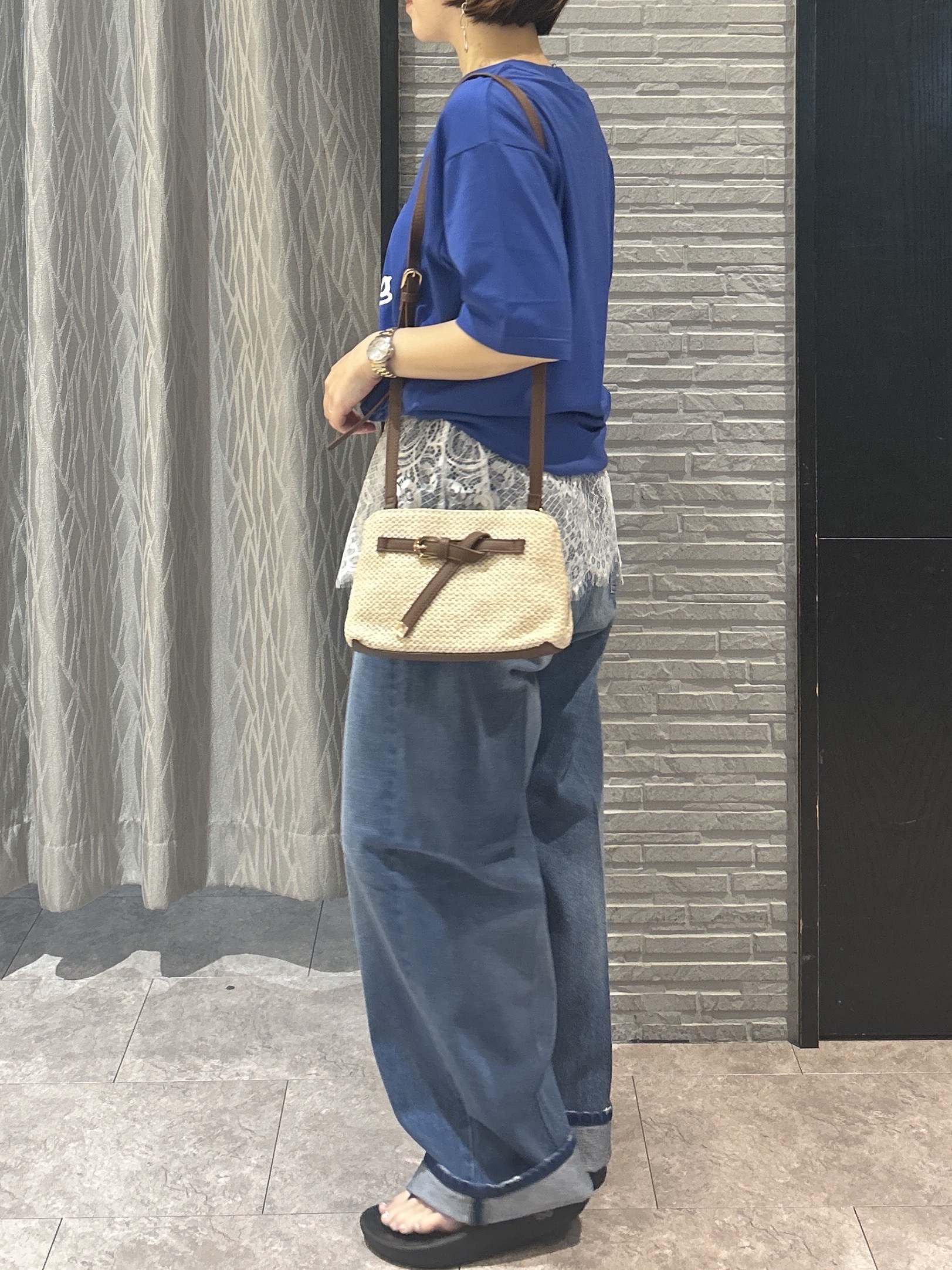 ga_riさんの「THE SHOP TK｜【Disney】【MLB】スペシャルデザイン半袖Tシャツ」を使ったコーディネート