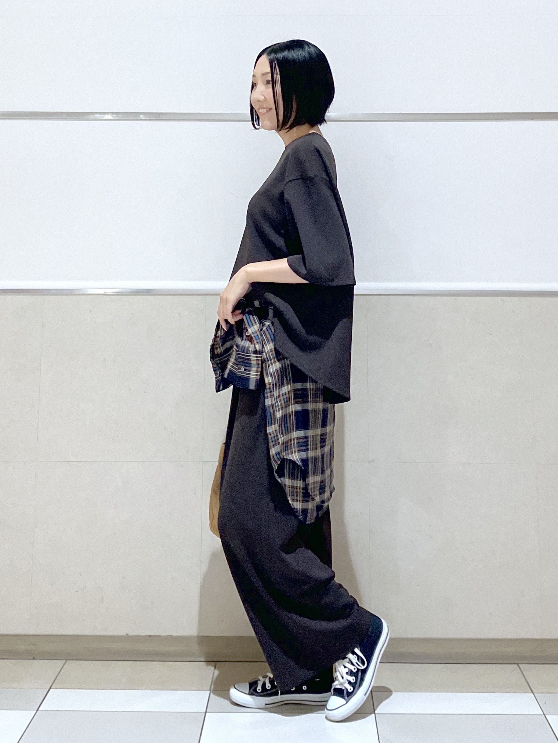 eriko さんの「Dessin｜【マシンウォッシャブル/セットアップ可】カットジャカードプルオーバー」を使ったコーディネート