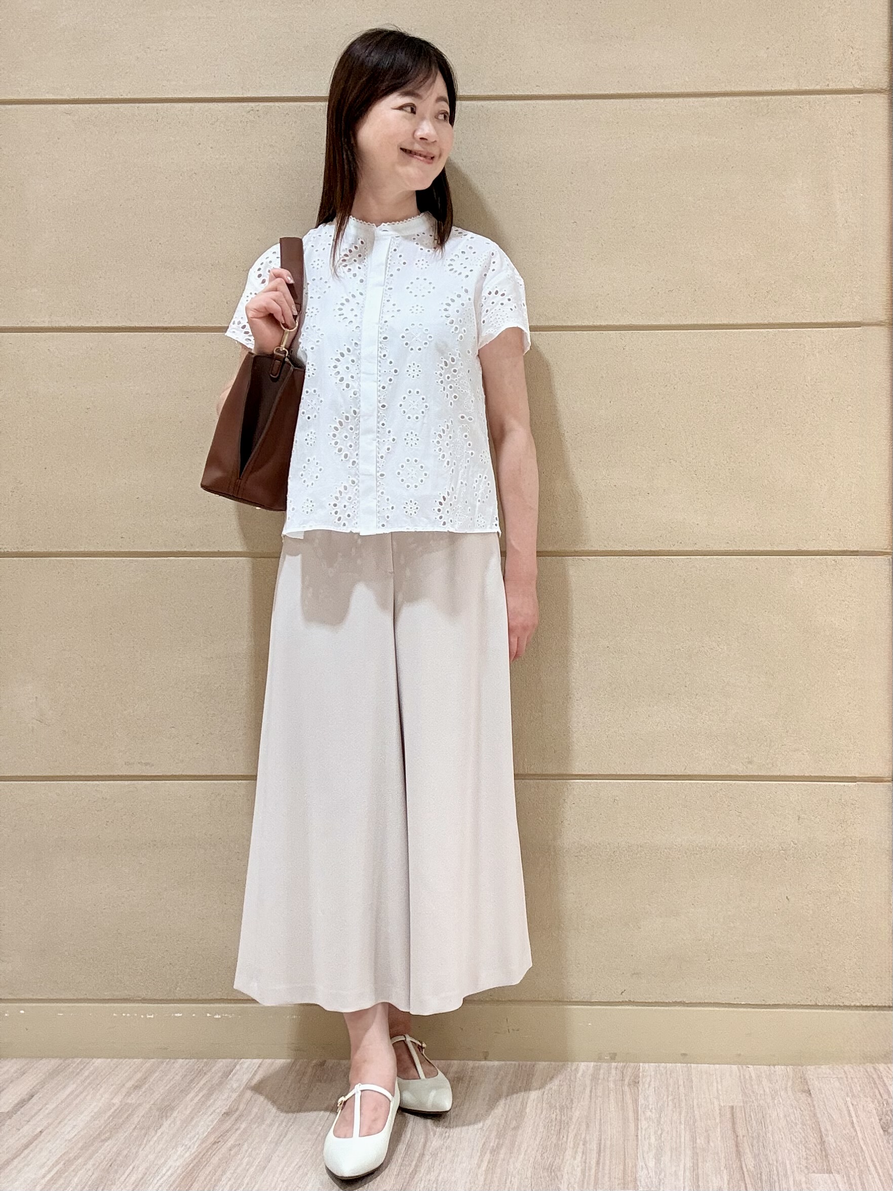 Marさんの「Reflect｜【通勤◎】カットワーク刺繍レース シャツブラウス」を使ったコーディネート