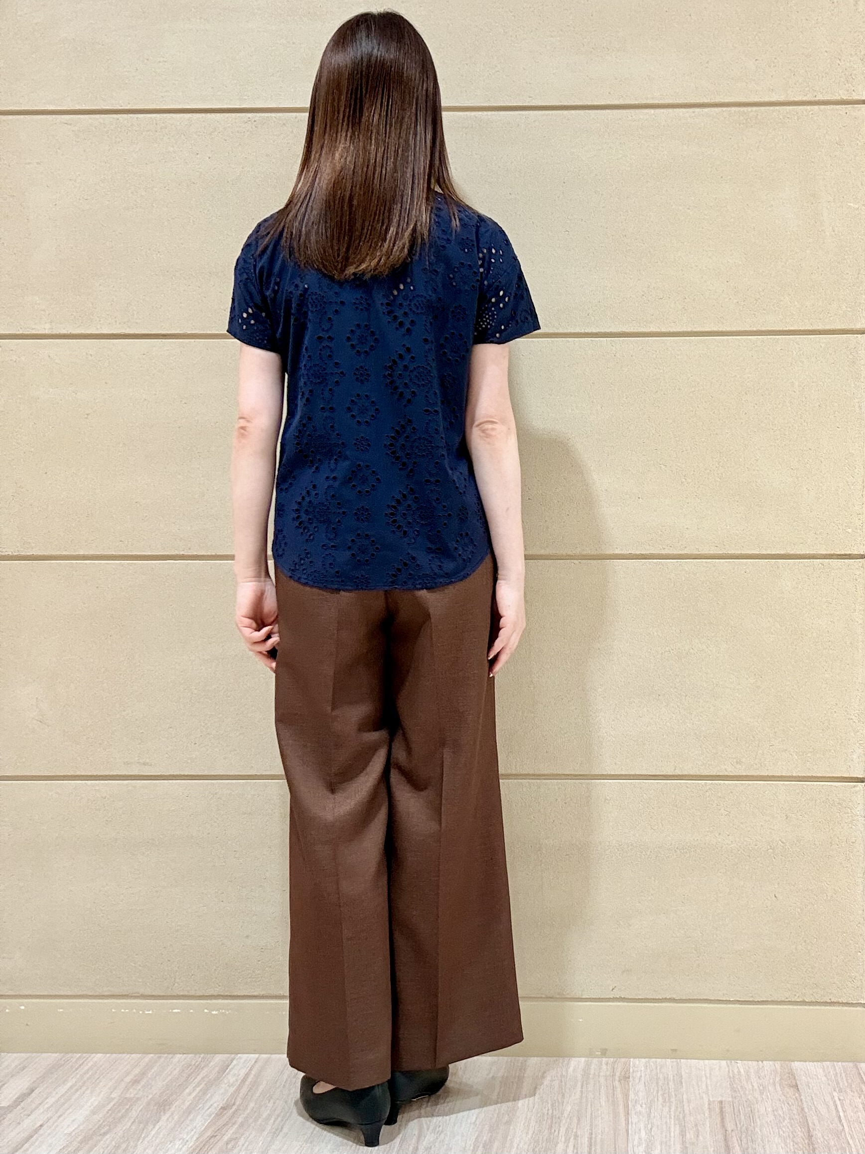 Marさんの「Reflect｜【通勤◎】カットワーク刺繍レース シャツブラウス」を使ったコーディネート