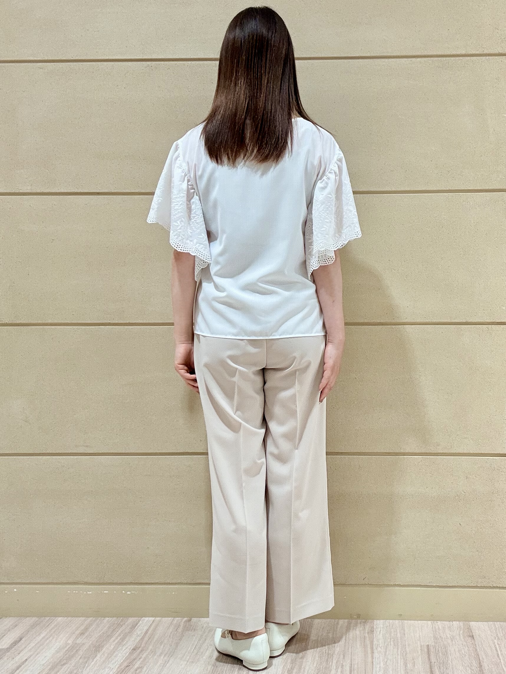 Marさんの「Reflect｜【通勤◎】スカラップレーススリーブ ブラウス」を使ったコーディネート