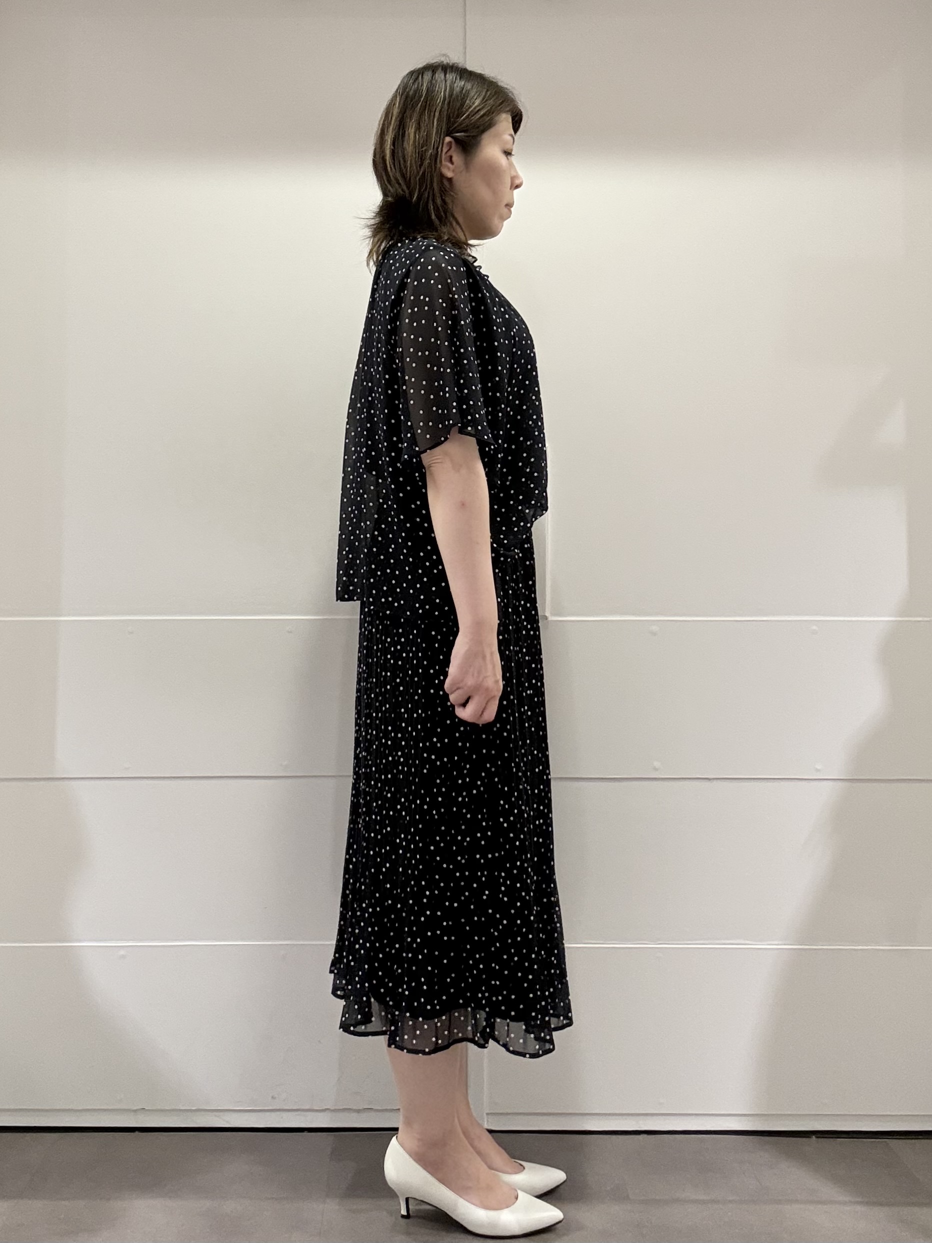 mamiさんの「Reflect｜【セットアップ／手洗い可】ドット柄シアーブラウス」を使ったコーディネート