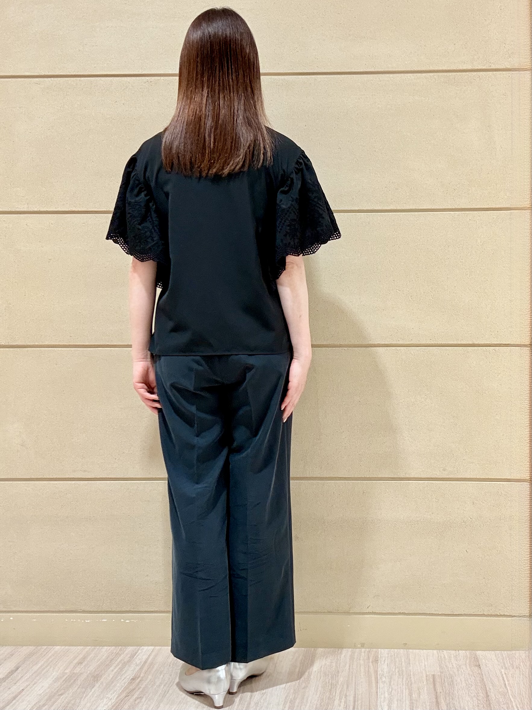Marさんの「Reflect｜【通勤◎】スカラップレーススリーブ ブラウス」を使ったコーディネート