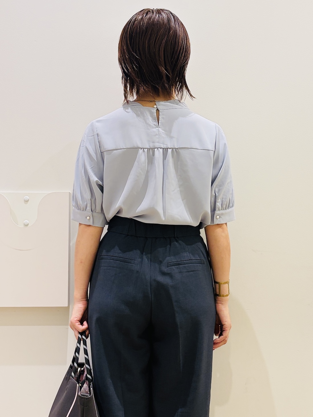 YUKOさんの「index｜ジョーゼットボウタイブラウス【洗濯機OK】」を使ったコーディネート