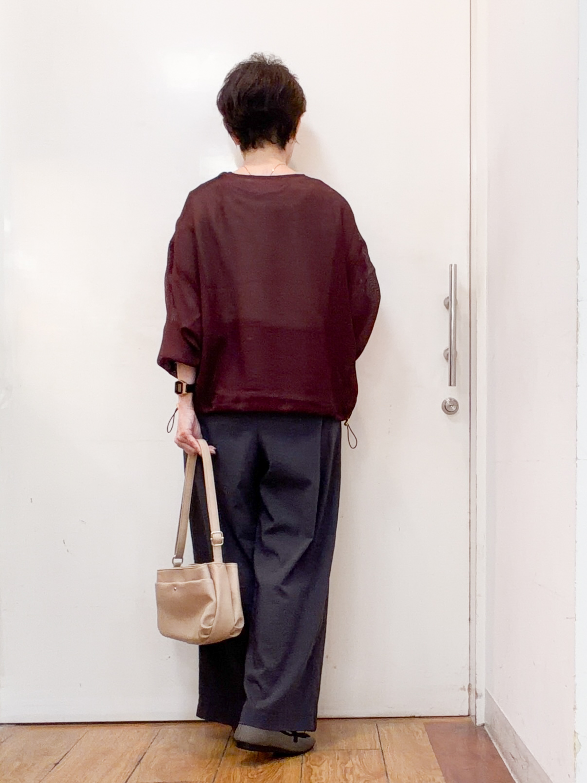 みぃさんの「SHOO･LA･RUE｜【通気性〇/セットアップ可/洗濯機可】メッシュドルマン ジップブルゾン」を使ったコーディネート