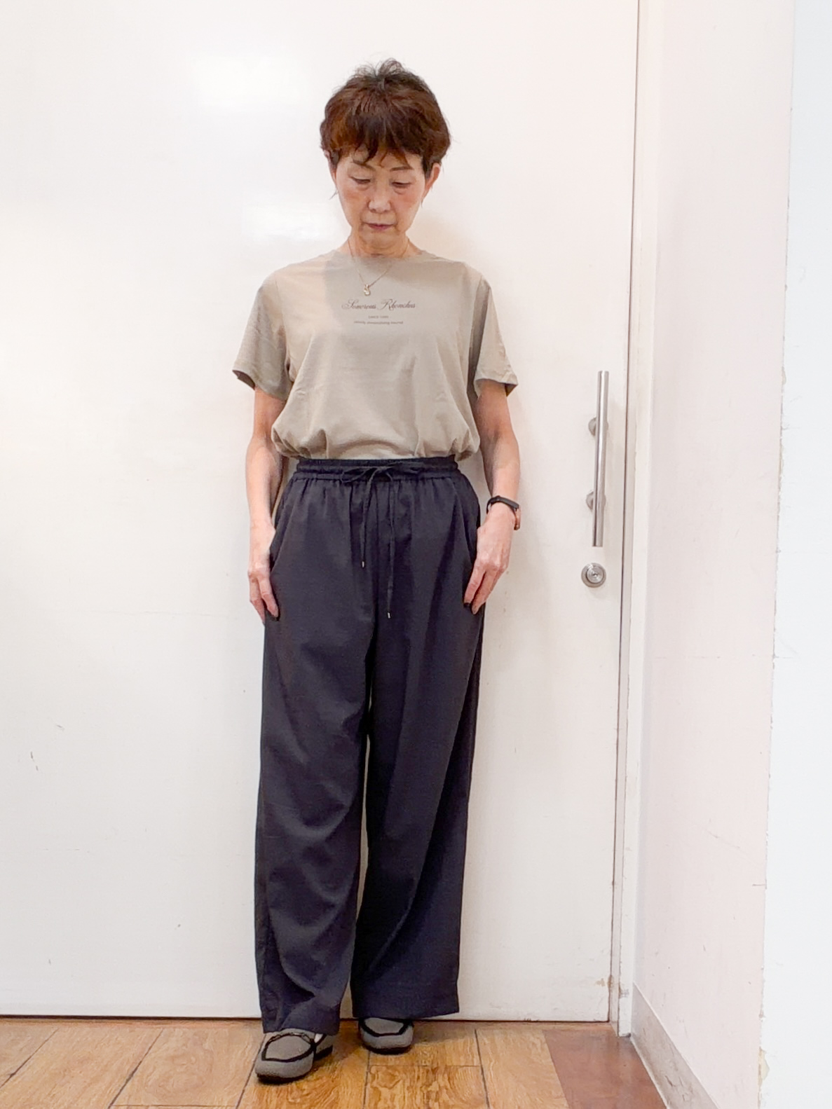 みぃさんの「SHOO･LA･RUE｜【通気性〇/セットアップ可/洗濯機可】メッシュドルマン ジップブルゾン」を使ったコーディネート