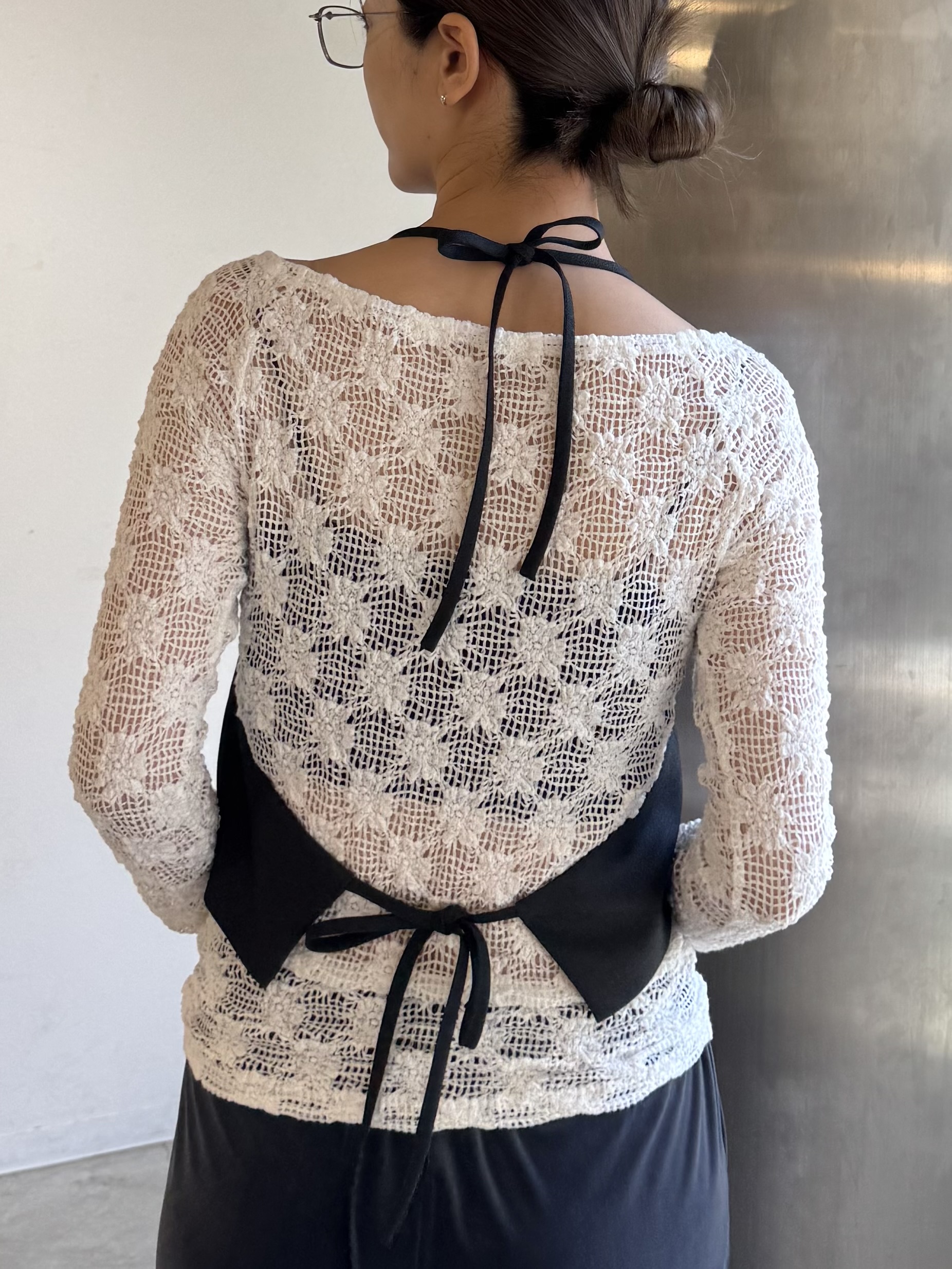 uchi__yamaさんの「CODE A｜back ribbon vest」を使ったコーディネート