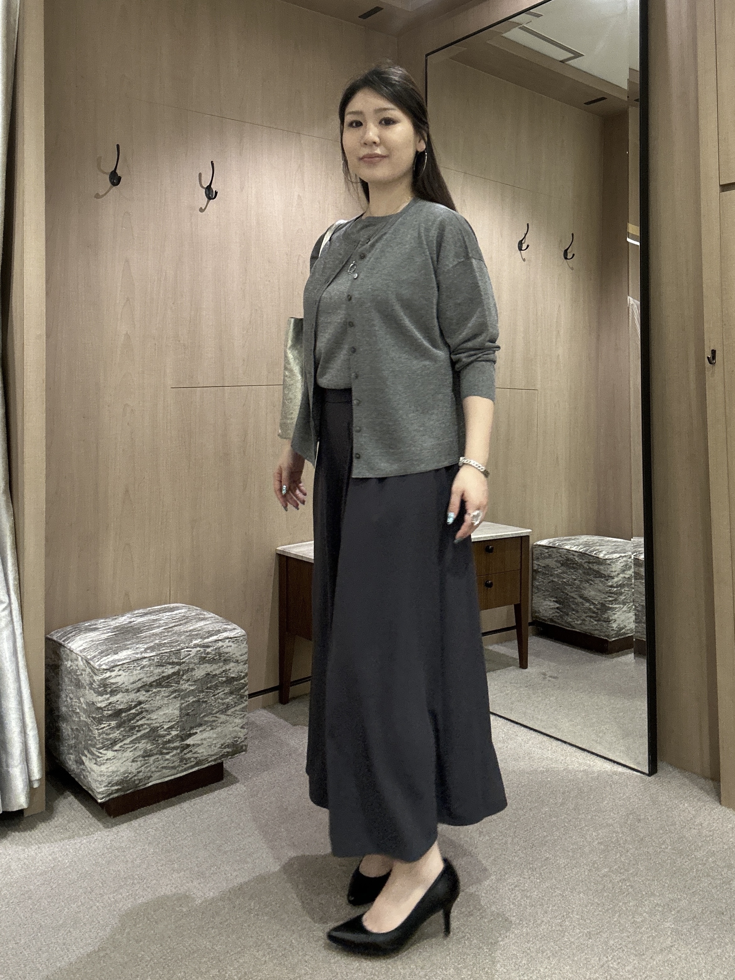 YURIさんの「UNTITLED｜【接触冷感/はっ水/セットアップ可】リラクシーガウチョパンツ」を使ったコーディネート