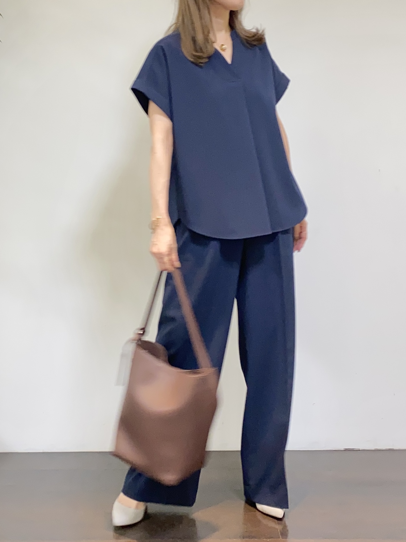 tomoさんの「UNTITLED｜【接触冷感/UVカット/遮熱機能】フライスジャージカーディガン」を使ったコーディネート