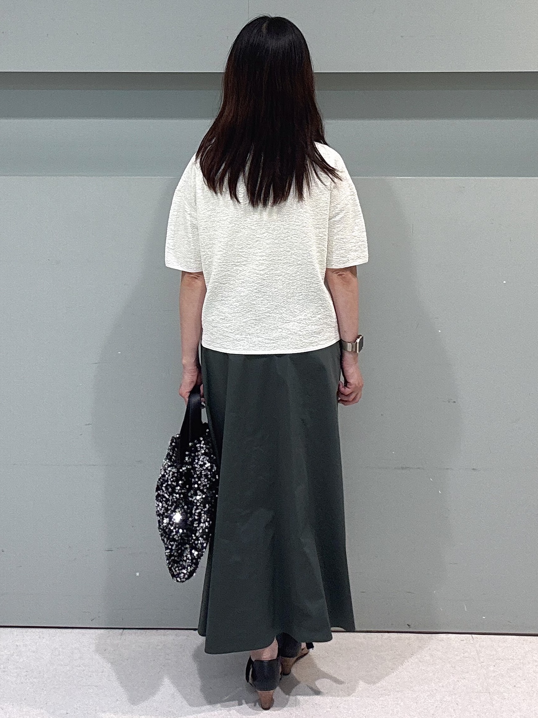 makiさんの「UNTITLED｜【セットアップ可】ドライタッチニットプルオーバー」を使ったコーディネート