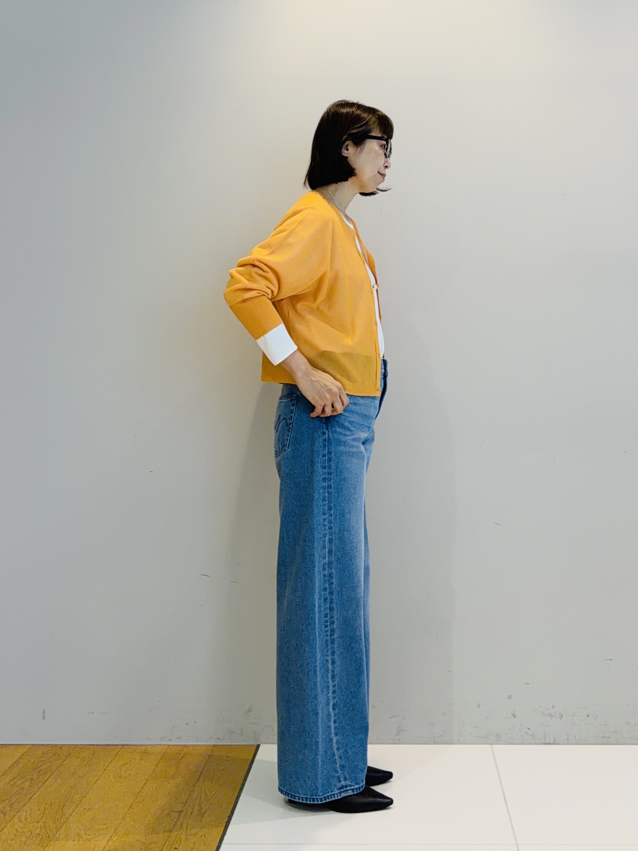 murayamaさんの「INDIVI｜【ラム革／美脚／通勤】レザーパンプス」を使ったコーディネート