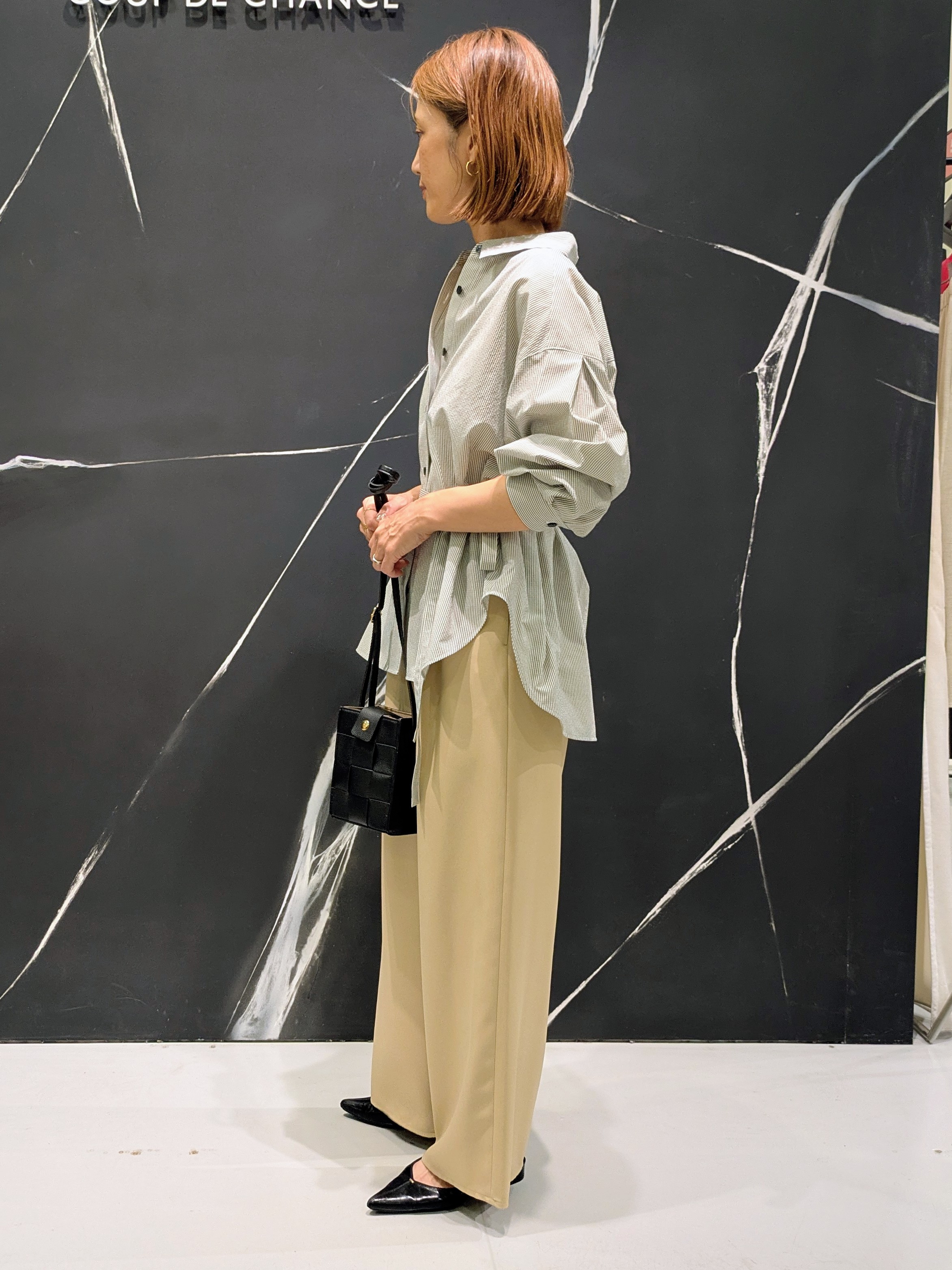 MIKIさんの「COUP DE CHANCE｜【手洗い可／日本製】リラクシーワイドパンツ」を使ったコーディネート