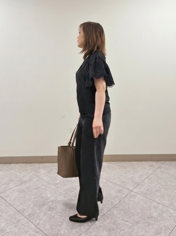 S.xuliさんの「Reflect｜【通勤◎】スカラップレーススリーブ ブラウス」を使ったコーディネート