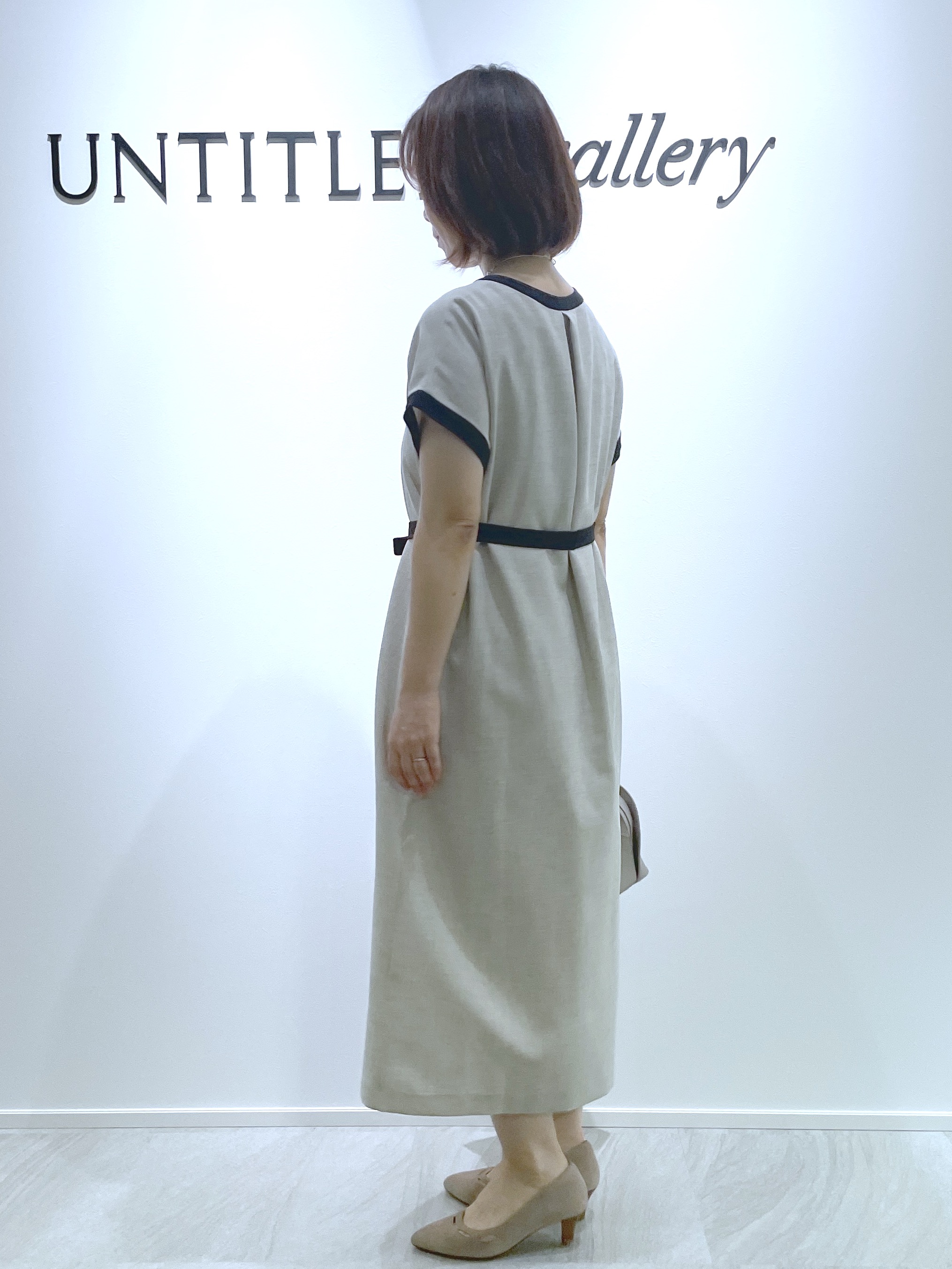 hanaさんの「UNTITLED｜【接触冷感/UVカット/イージーケア】配色ラインワンピース」を使ったコーディネート