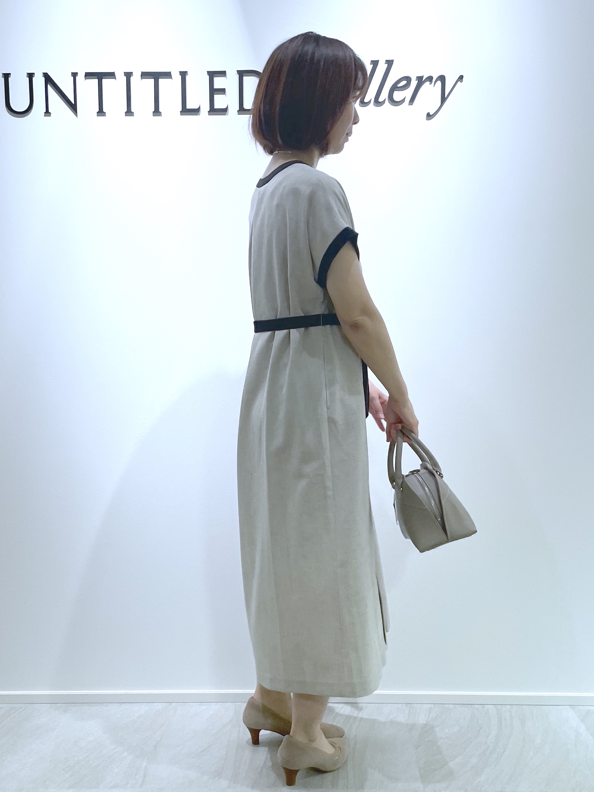 hanaさんの「UNTITLED｜【接触冷感/UVカット/イージーケア】配色ラインワンピース」を使ったコーディネート