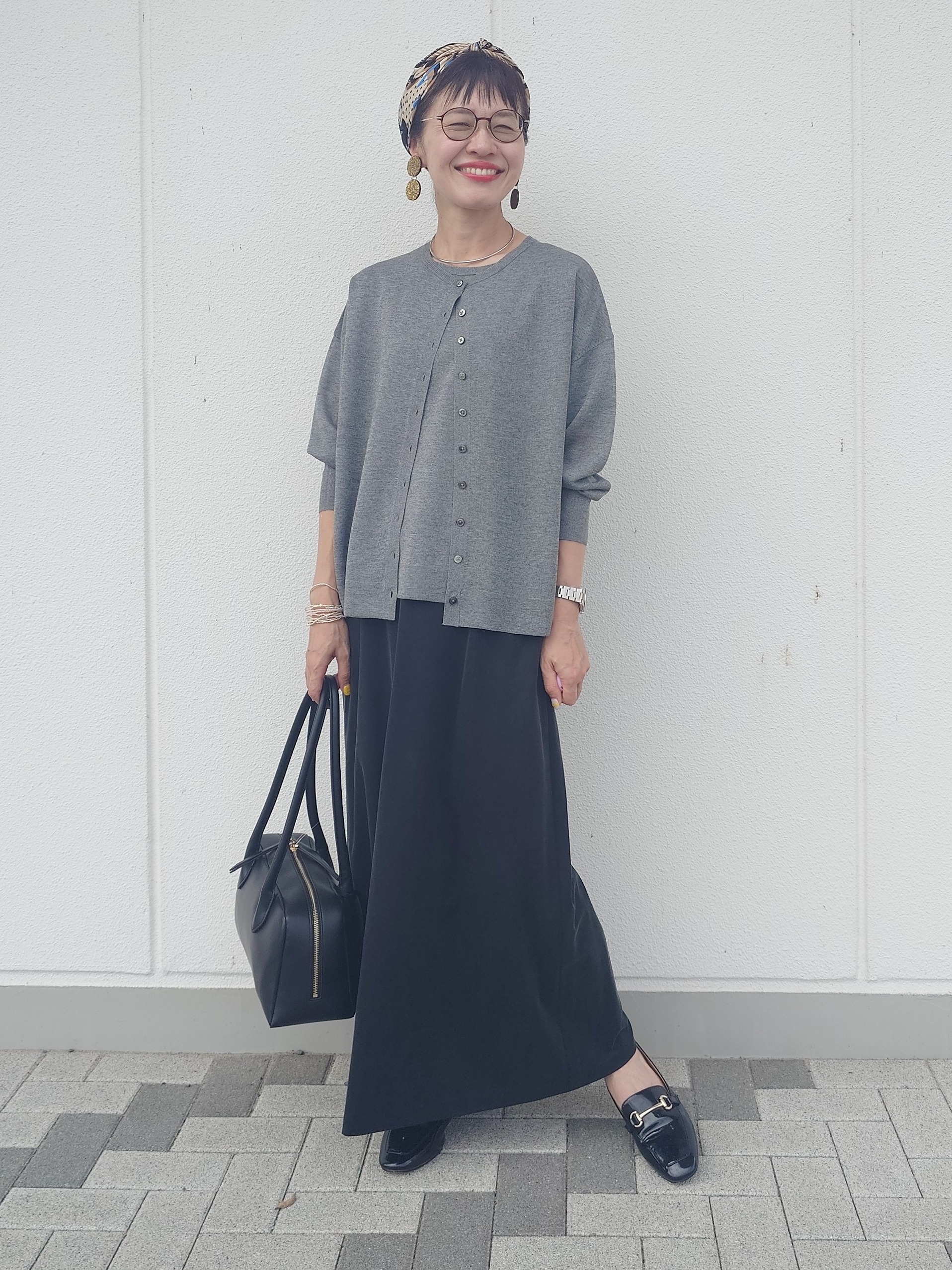 MUTSUKOさんの「UNTITLED｜【アンサンブル可】前後2WAYカーディガン」を使ったコーディネート