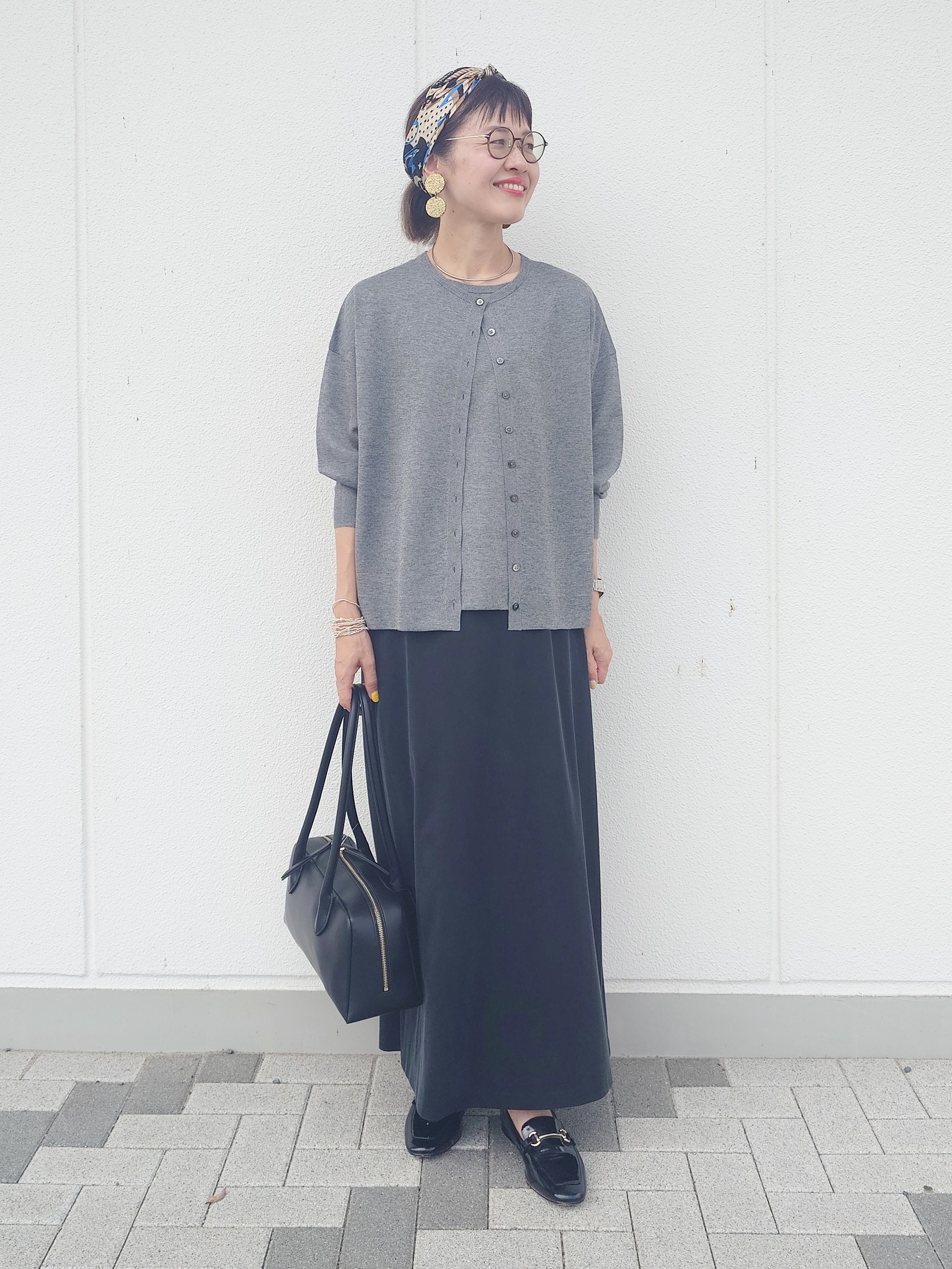MUTSUKOさんの「UNTITLED｜【アンサンブル可】前後2WAYカーディガン」を使ったコーディネート