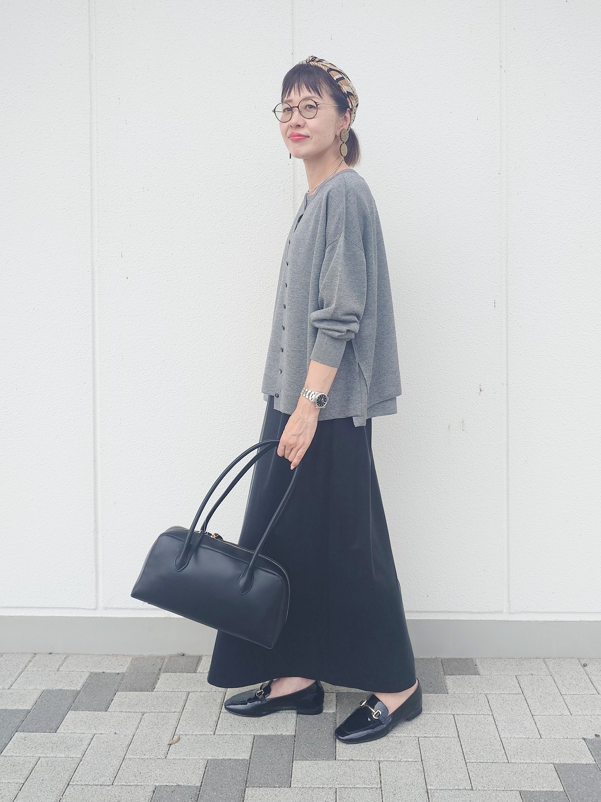 MUTSUKOさんの「UNTITLED｜【アンサンブル可】前後2WAYカーディガン」を使ったコーディネート