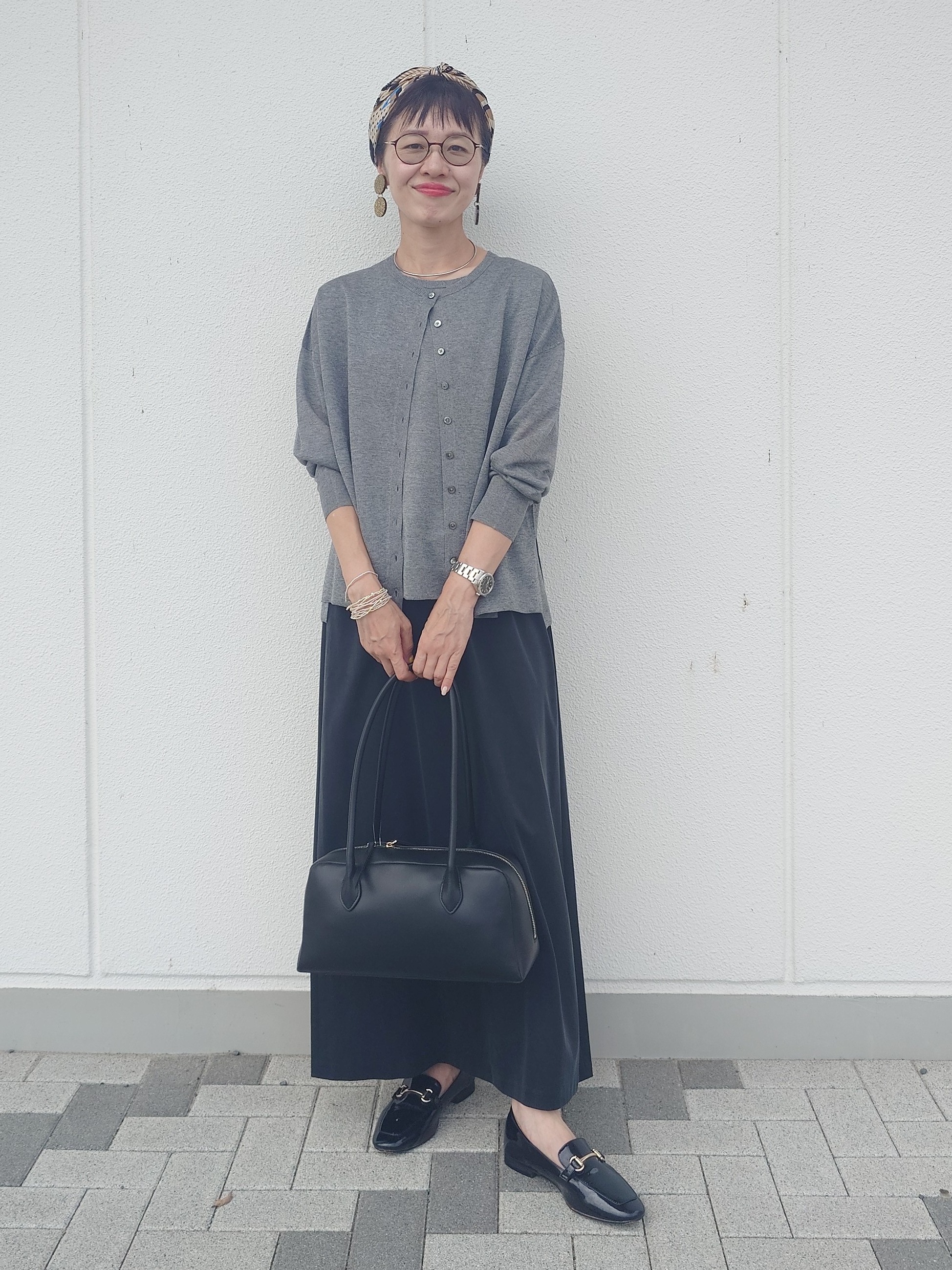 MUTSUKOさんの「UNTITLED｜【アンサンブル可】前後2WAYカーディガン」を使ったコーディネート