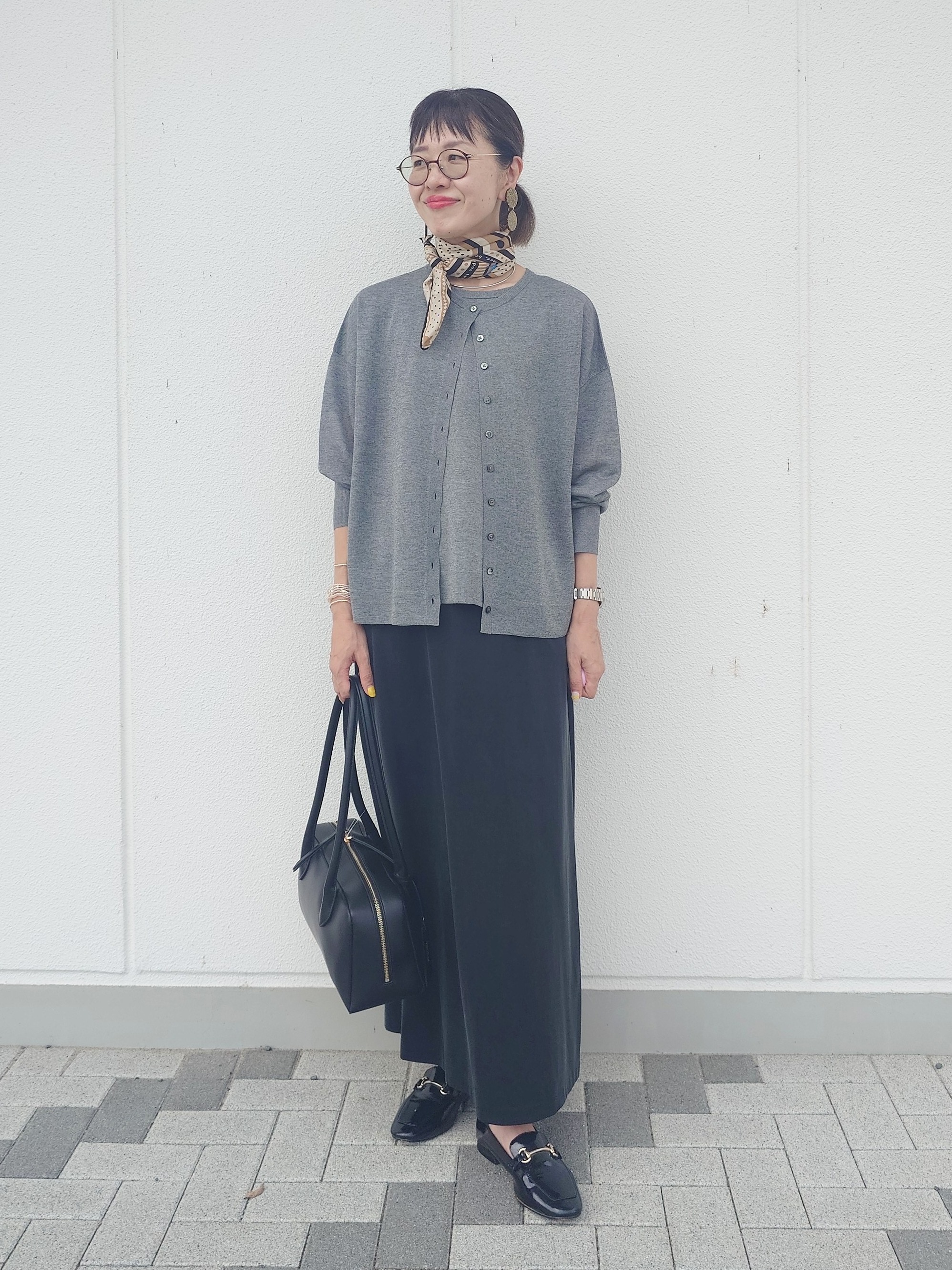 MUTSUKOさんの「UNTITLED｜【アンサンブル可】前後2WAYカーディガン」を使ったコーディネート
