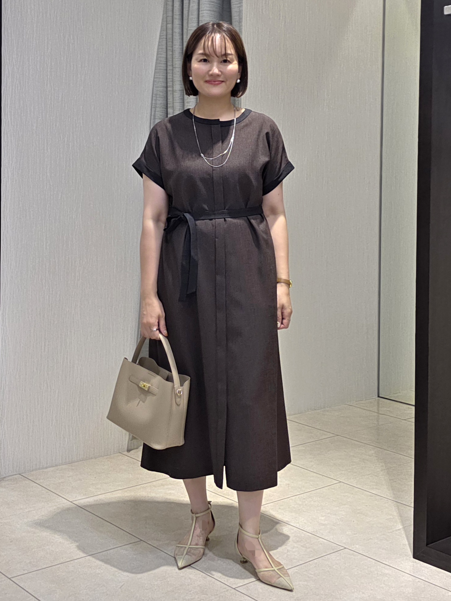 naokoさんの「UNTITLED｜【アンサンブル可】ポコポコカーディガン」を使ったコーディネート