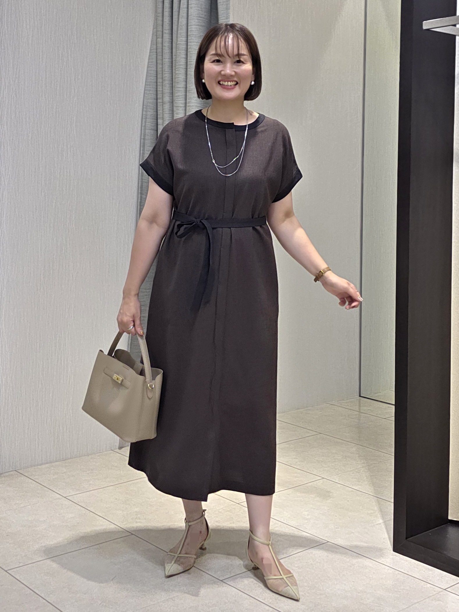 naokoさんの「UNTITLED｜【アンサンブル可】ポコポコカーディガン」を使ったコーディネート