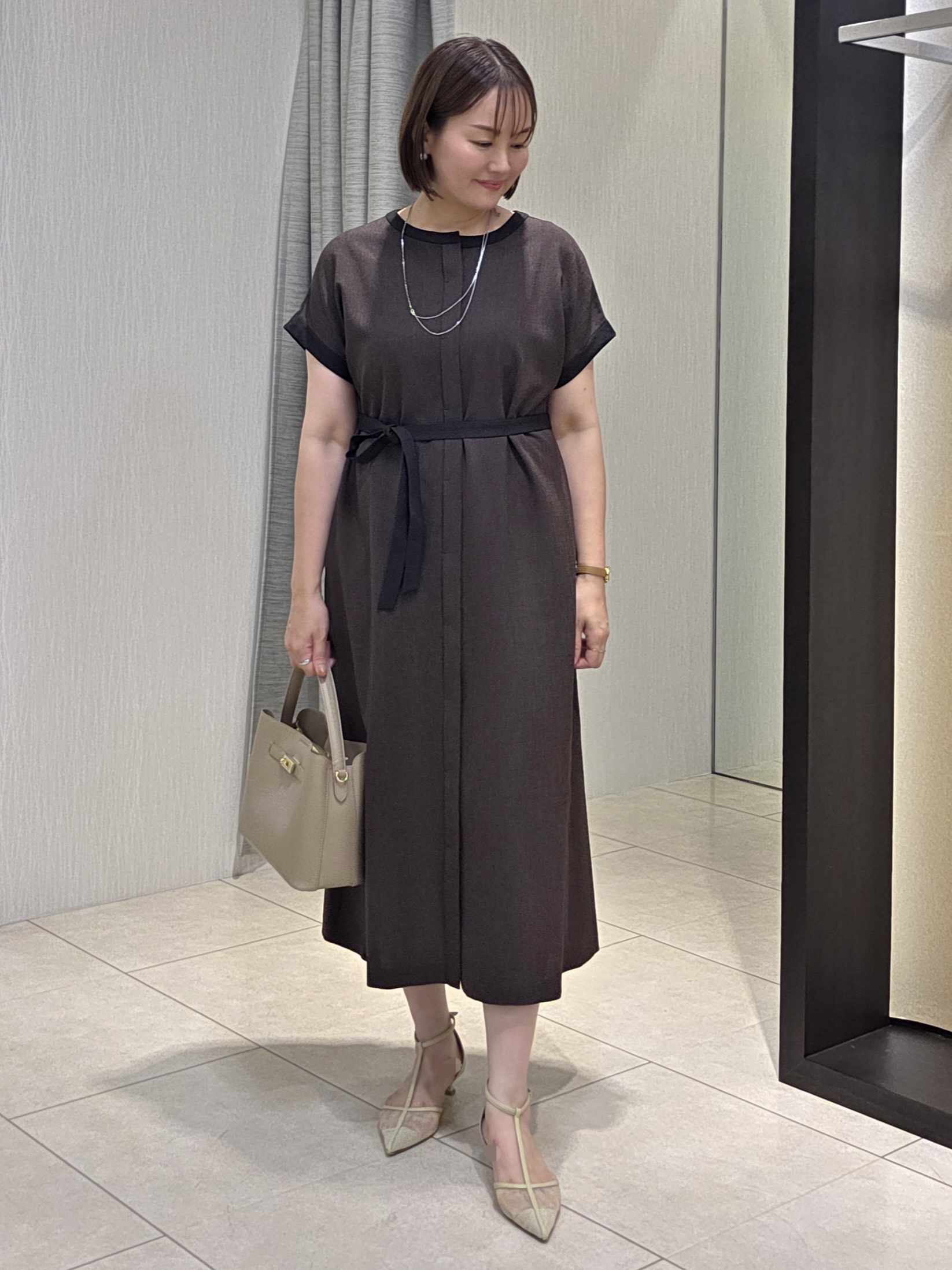naokoさんの「UNTITLED｜【アンサンブル可】ポコポコカーディガン」を使ったコーディネート