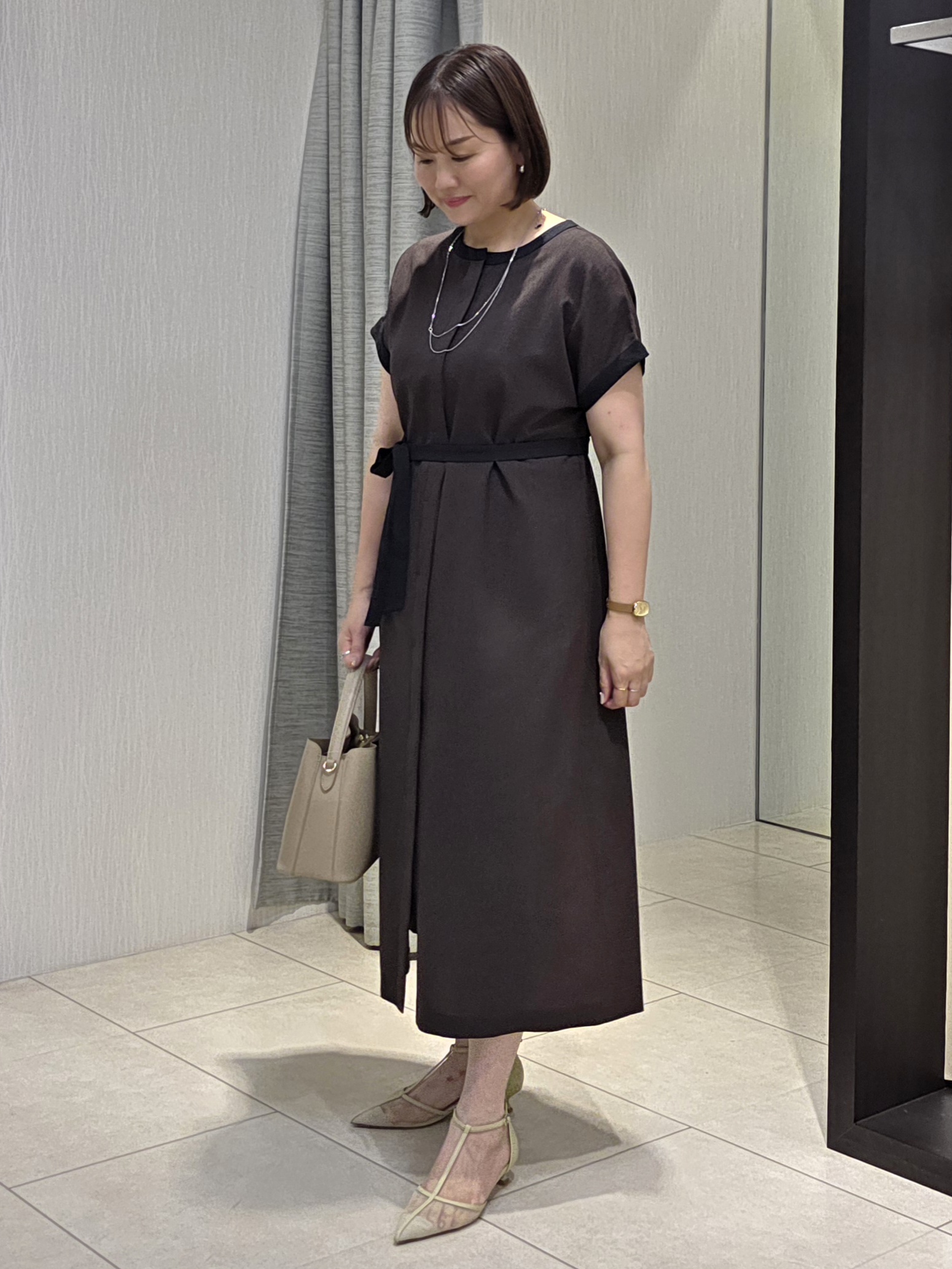 naokoさんの「UNTITLED｜【アンサンブル可】ポコポコカーディガン」を使ったコーディネート