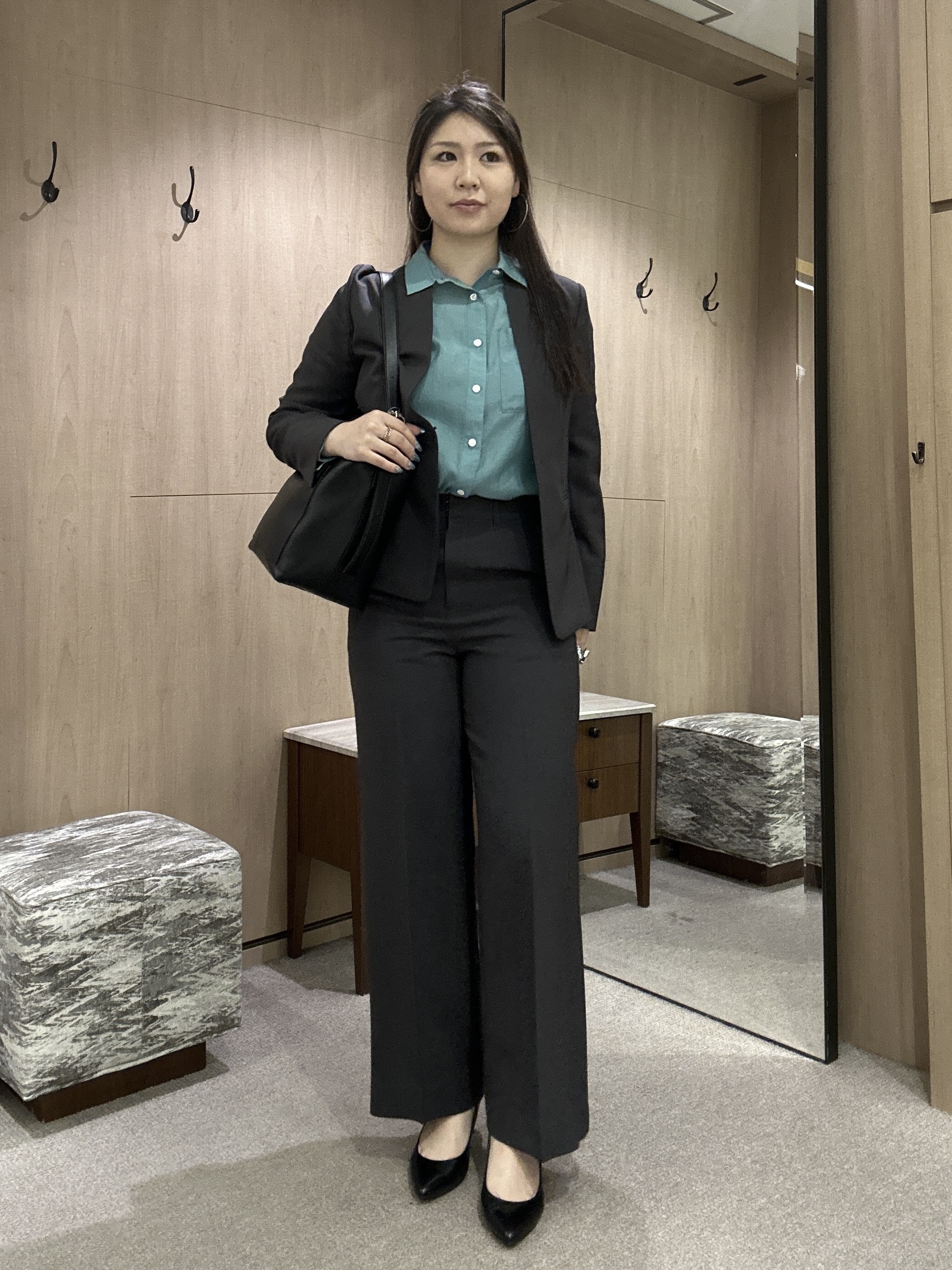YURIさんの「UNTITLED｜シルキータッチシアーシャツ」を使ったコーディネート