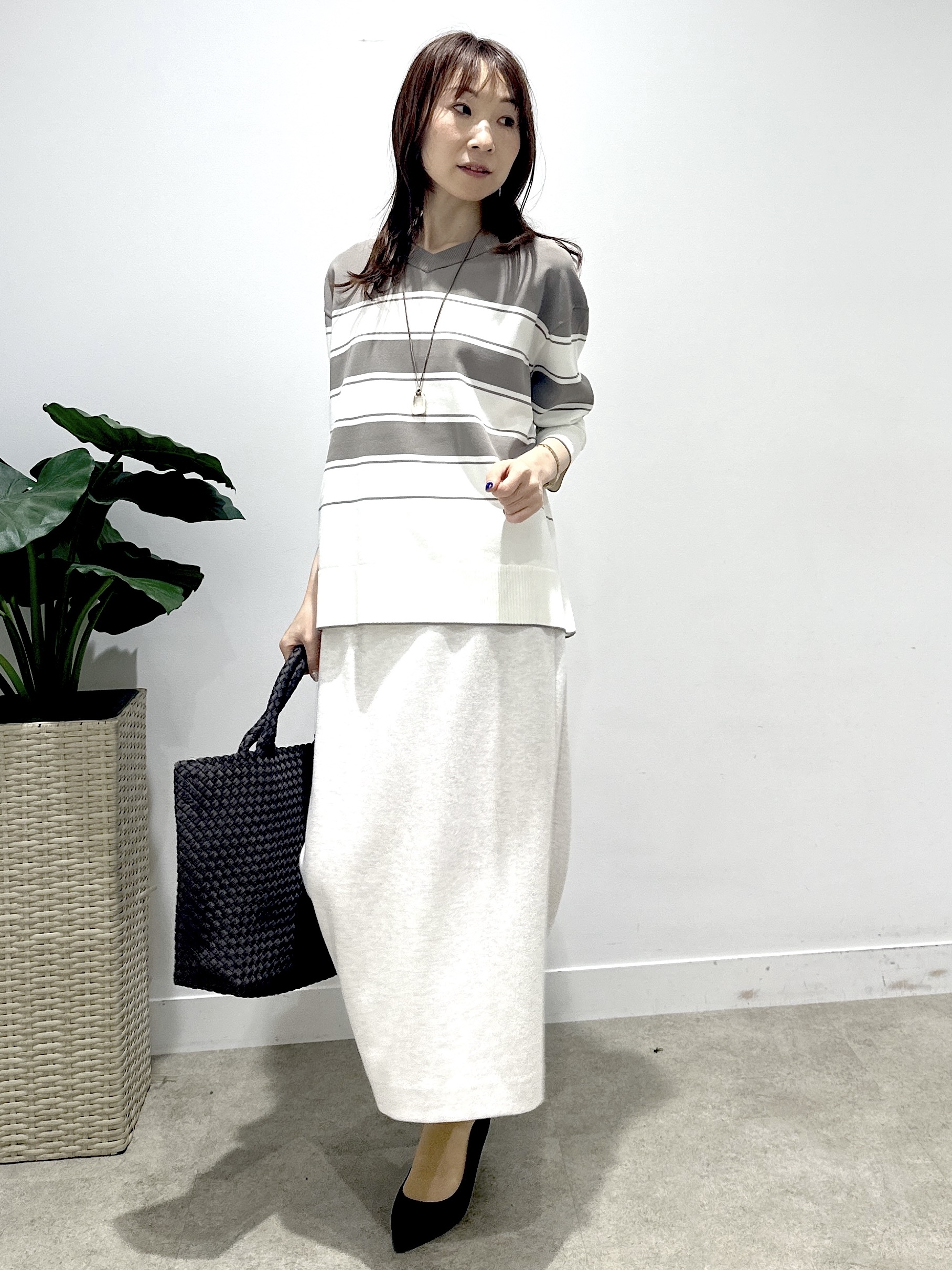 Miwaさんの「UNTITLED｜【追加／定番人気】ボンディングメッシュトート」を使ったコーディネート