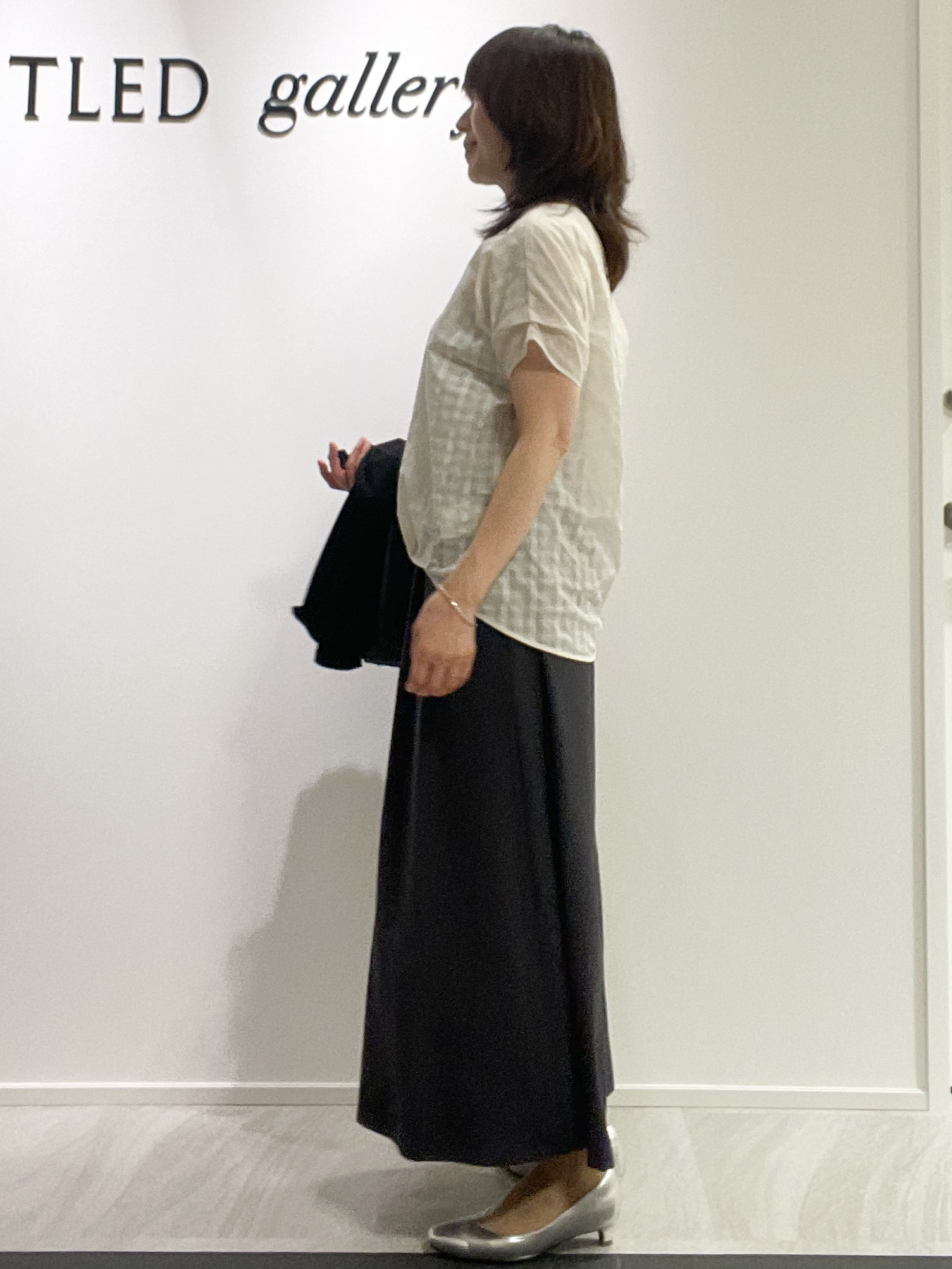 めいさんの「UNTITLED｜シアーチェックブラウス」を使ったコーディネート