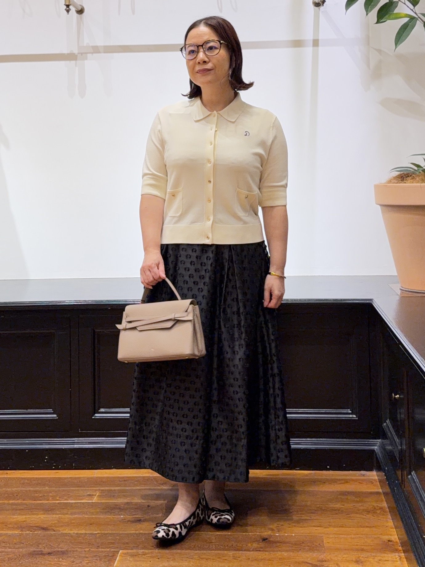 Asamiさんの「カットジャガードボリュームスカート」を使ったコーディネート
